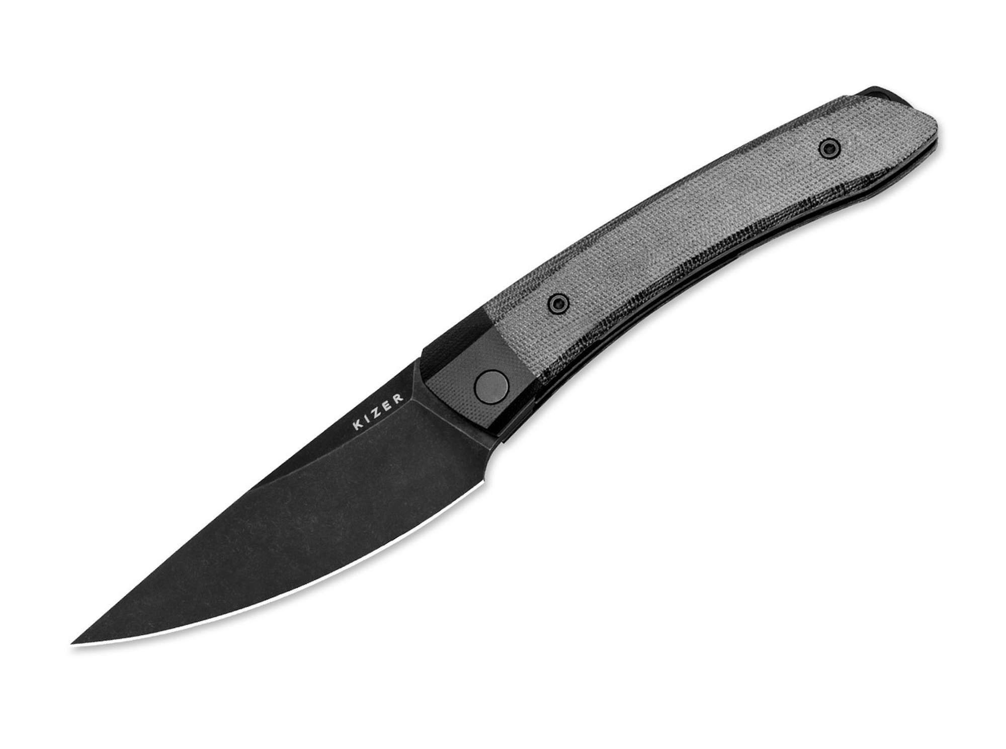 Kizer Taschenmesser Kizer Momo Nitro-V G10 & Micarta All Black
