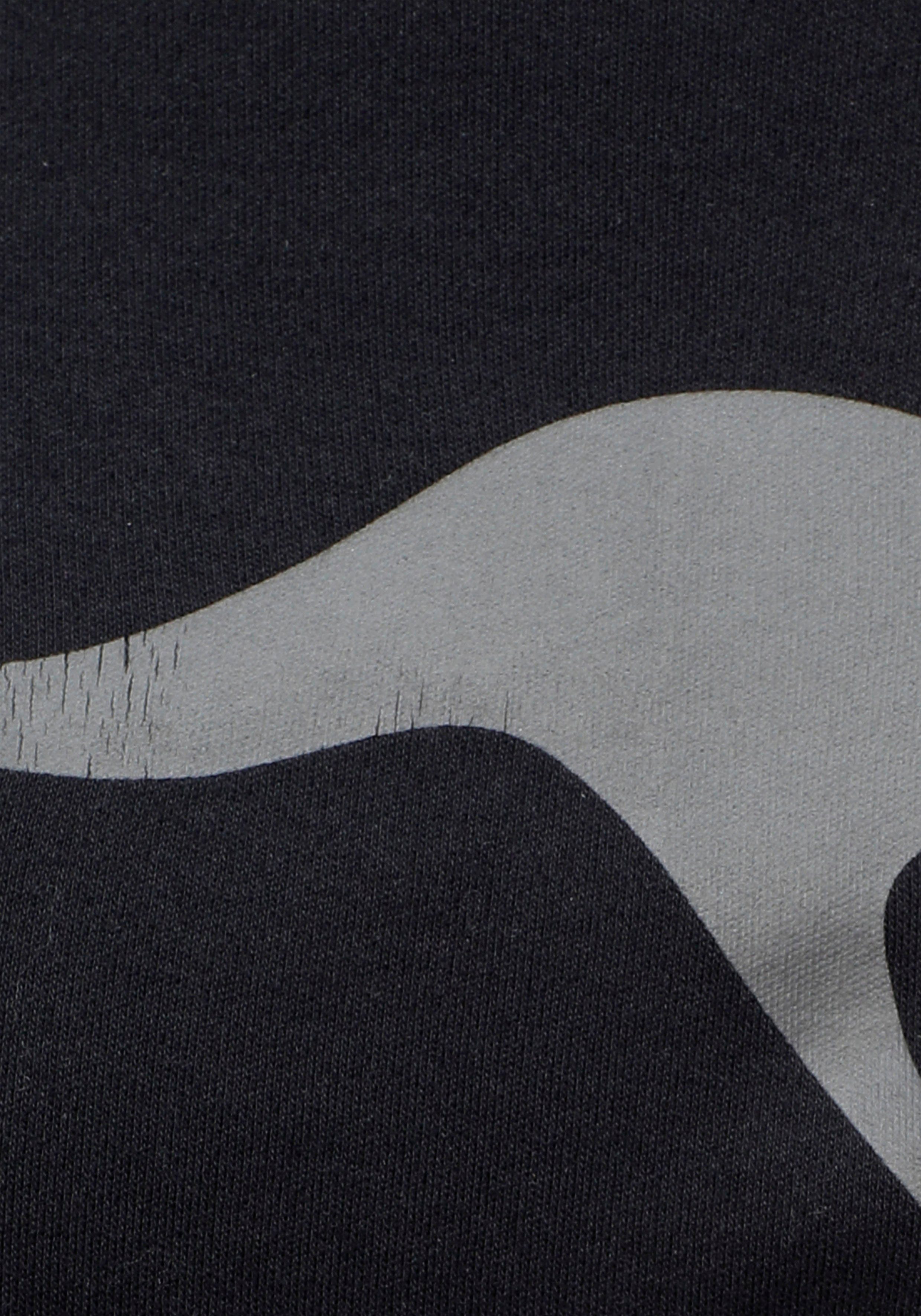 großem schwarz KangaROOS Sweater mit Label-Print vorne