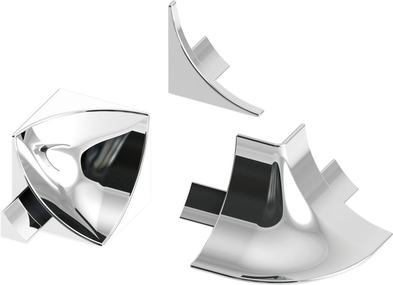 alfer Sockelleisten-Aussenecke alfer Zubehör-Set 12 mm 12 mm PVC (Kunststoff)