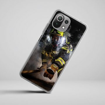 DeinDesign Handyhülle Feuerwehr Feuerwehrmann Feuer Smokediver, Xiaomi Mi 11 Lite 5G NE Silikon Hülle Bumper Case Handy Schutzhülle