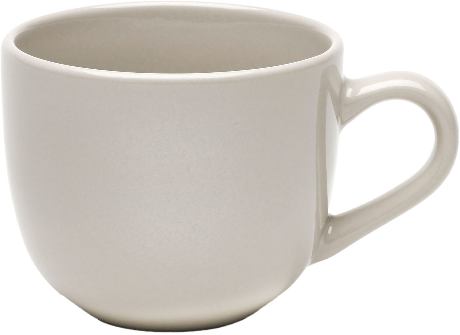 van Well Tasse Kaffee-Obertasse 200 ml Malmö, 6 Stück, 6-tlg., Steingut, spülmaschinen- und mikrowellengeeignet