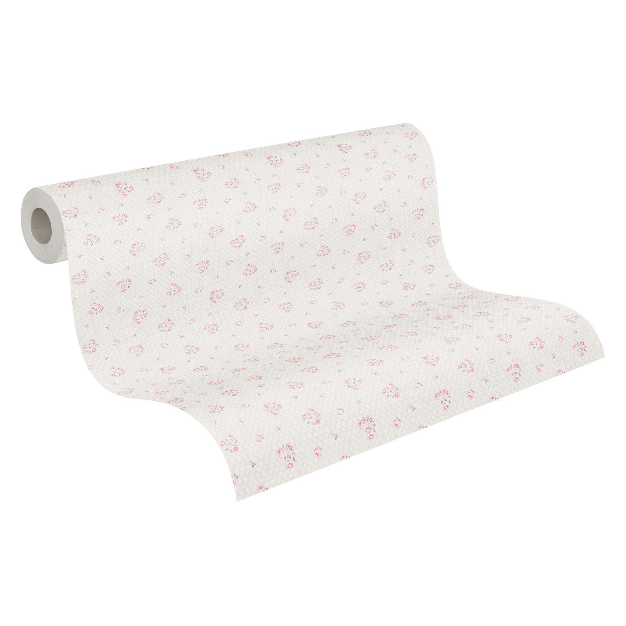 Bricoflor Romantische Tapete mit Rosen im Shabby Chic Landhaus Vliestapete günstig online kaufen