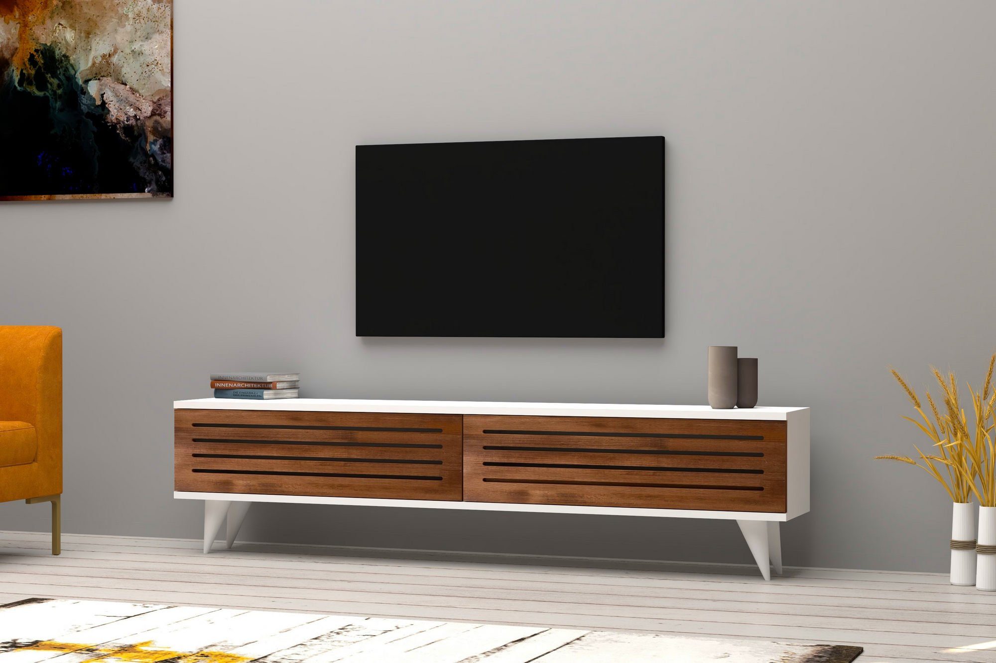 Skye Decor TV-Schrank Schränke, 40x160x25 cm, 100% Melaminbeschichtete Partikelplatte | TV-Schränke