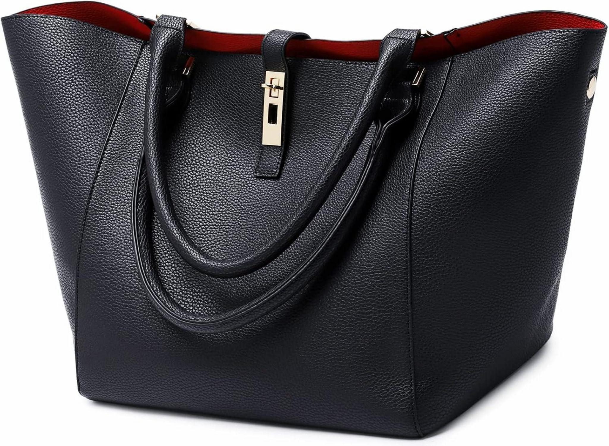 Henkeltasche Damen PU Leder Groß Shopper Henkeltaschen Schultertasche Arbeit