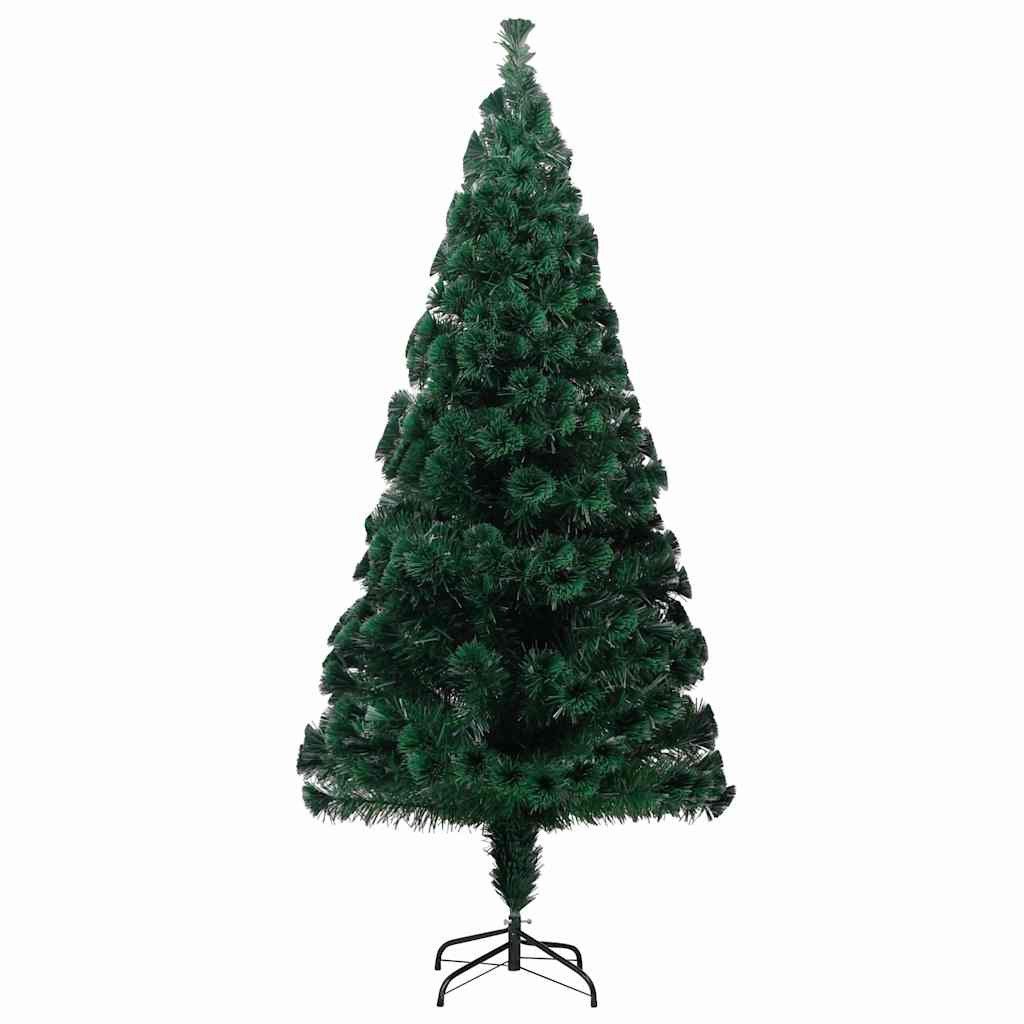 vidaXL Künstlicher Weihnachtsbaum Künstlicher Weihnachtsbaum mit Ständer Grün 180 cm Glasfaser