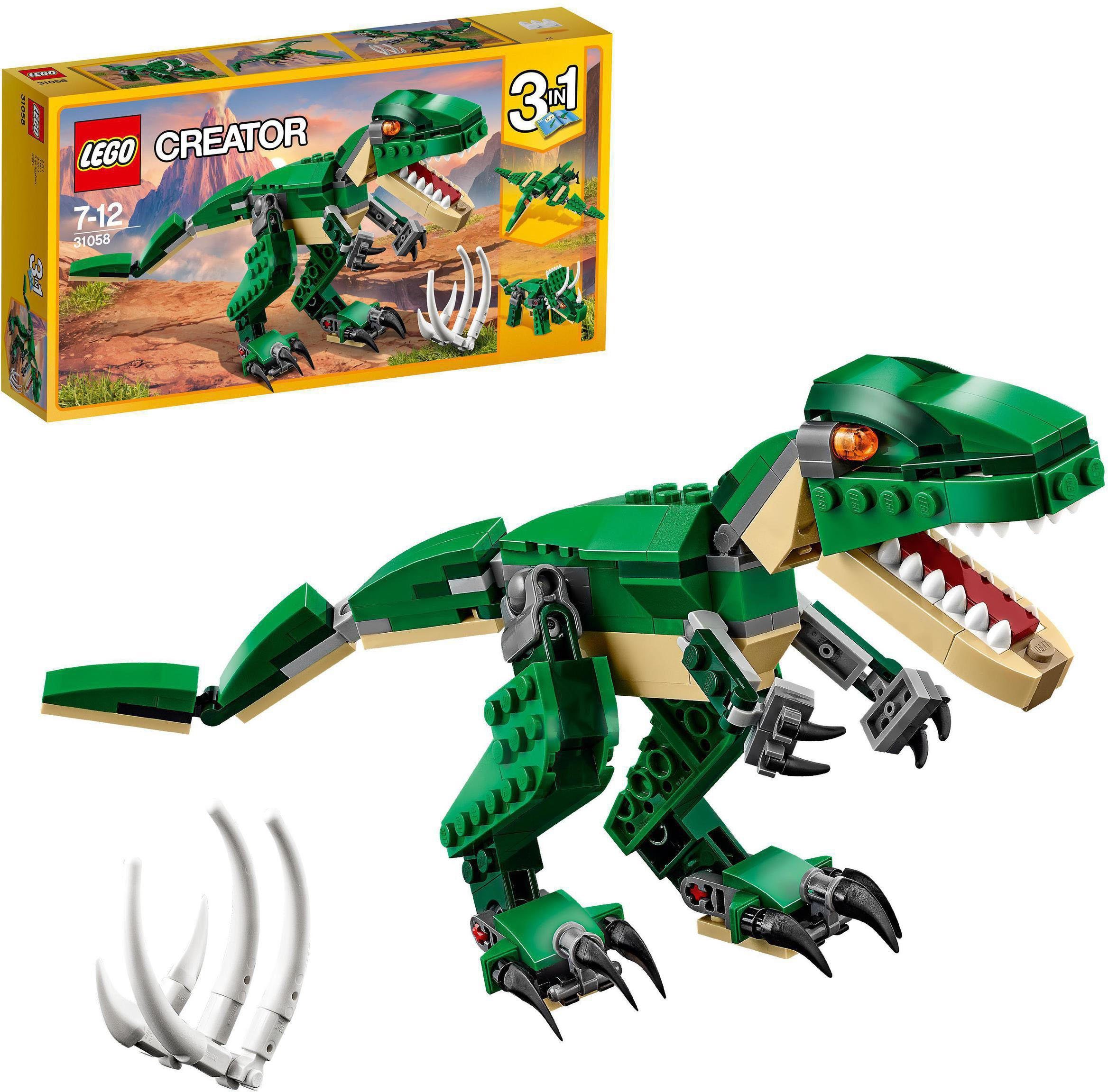 LEGO® Konstruktionsspielsteine Dinosaurier (31058), LEGO® Creator 3in1, (174 St)