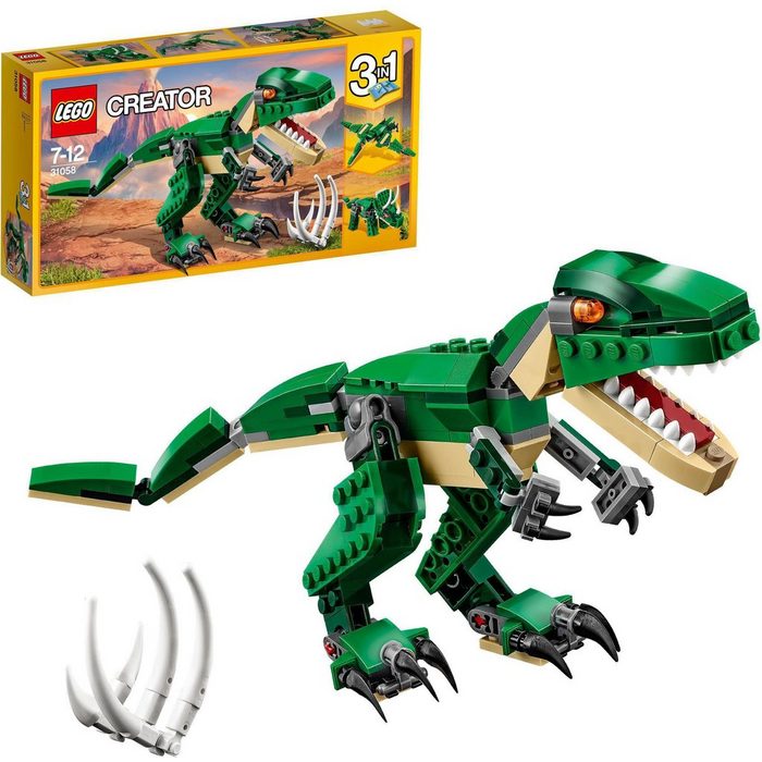 LEGO® Konstruktionsspielsteine Dinosaurier (31058) LEGO® Creator 3in1 (174 St)