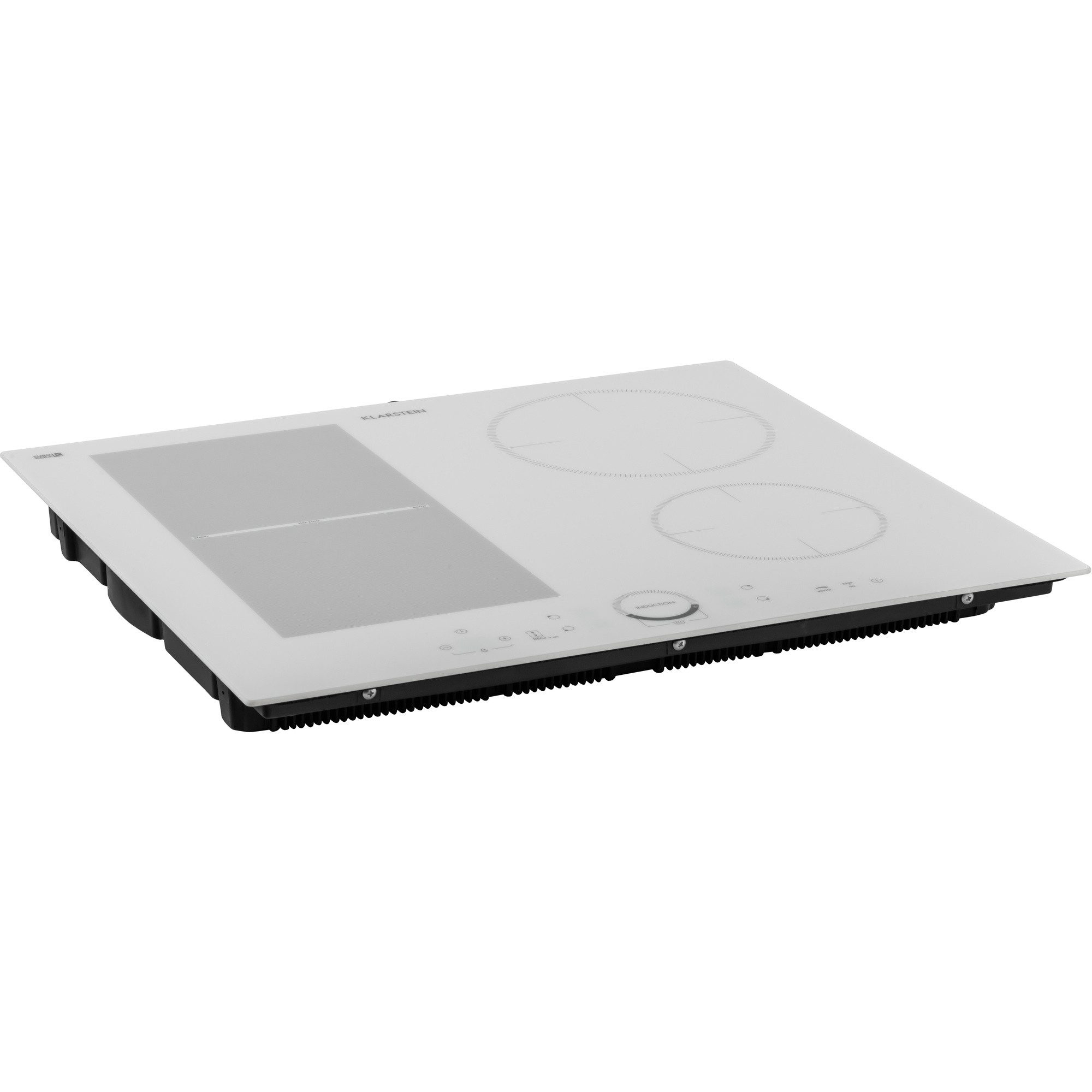 Klarstein Induktions-Kochfeld Delicatessa 60 Hybrid Induktionskochfeld 60 cm 4 Zonen 7000 W, Einbau Induktionskochfeld 4 Platten Glaskeramik Kochfeld Induktion