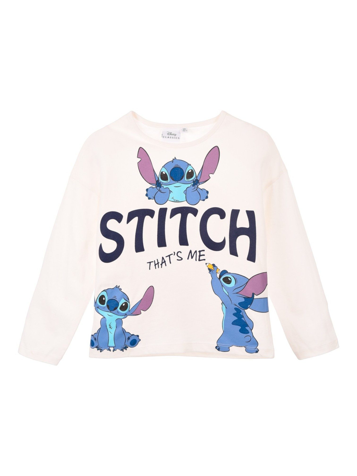 Lilo & Stitch Langarmshirt That's me Mädchen Shirt aus Baumwolle Gr. 98 - 128 cm