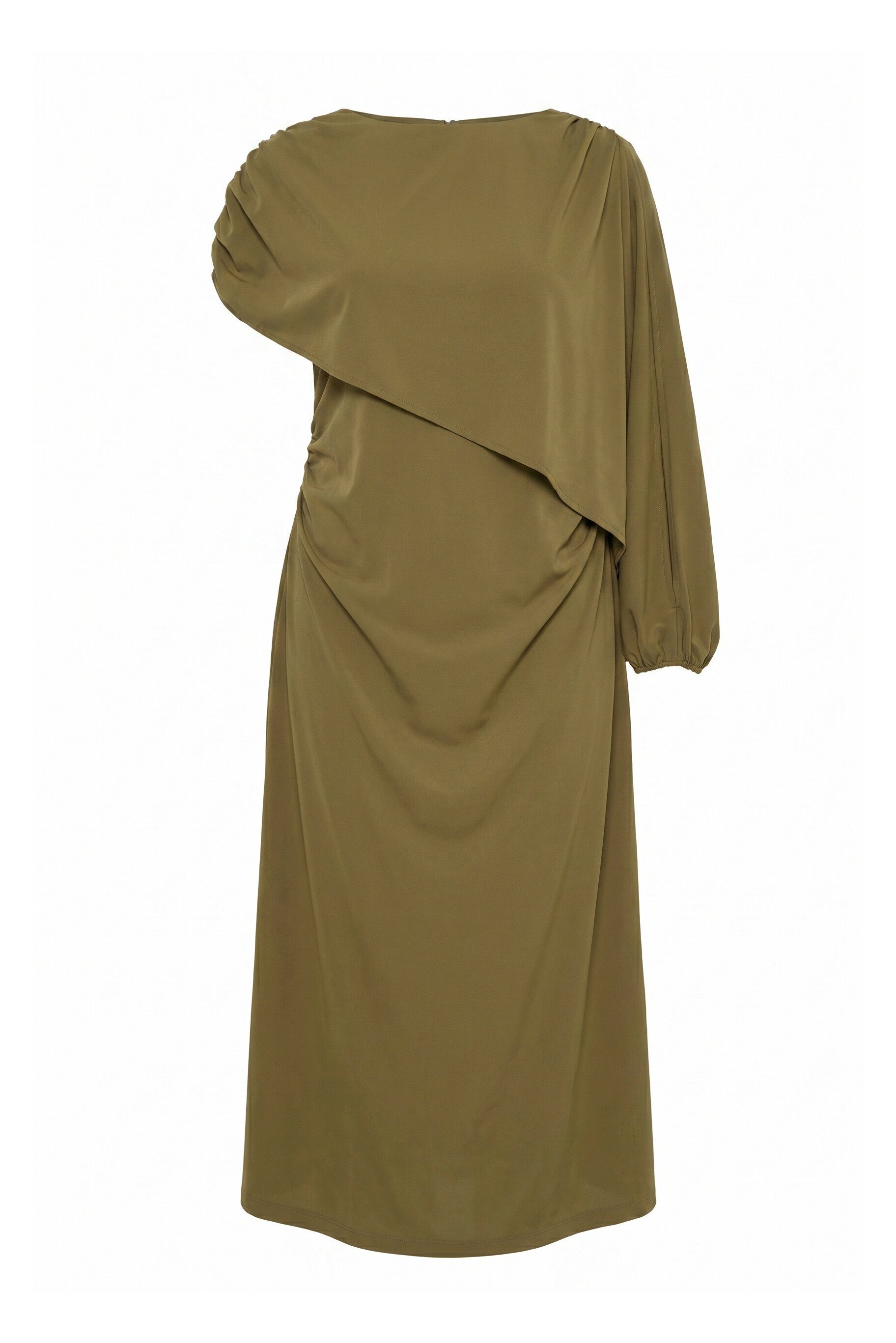 Ulla Popken Abendkleid Maxikleid Cape Rundhals Langarm/Halbarm – Bild 2 von 4