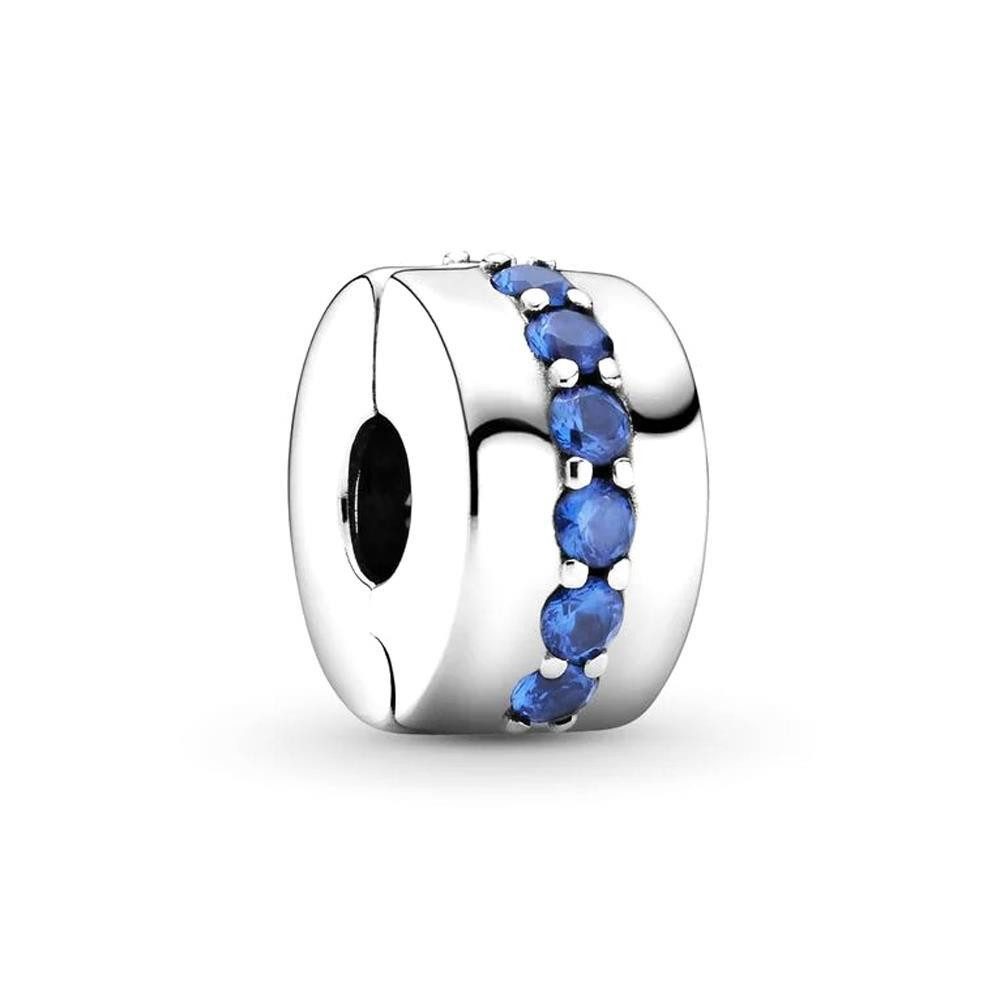 Charm-Einhänger PANDORA Clip / Stopper "Blauer leuchtender Pfad