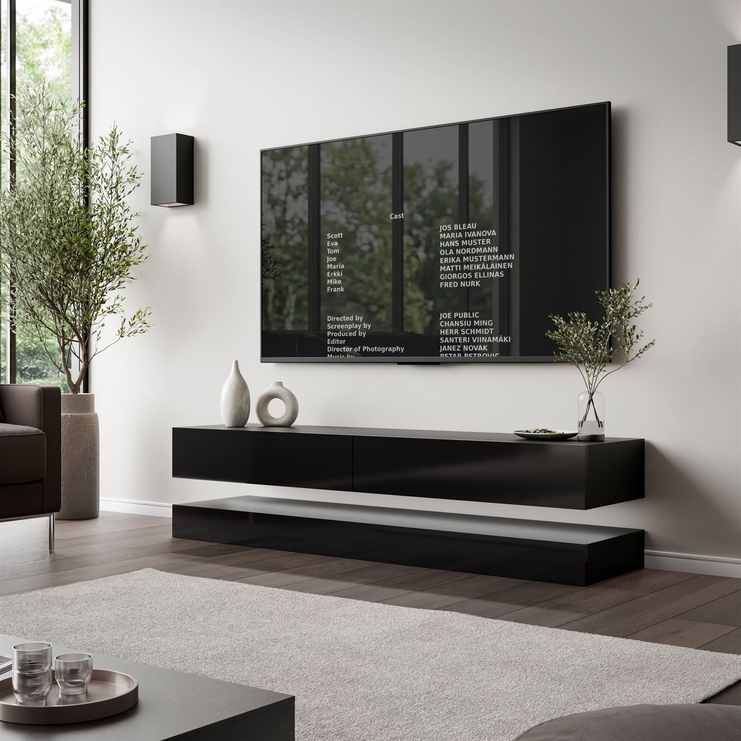 Lookway TV-Schrank SKY 140 cm mit LED-Beleuchtung