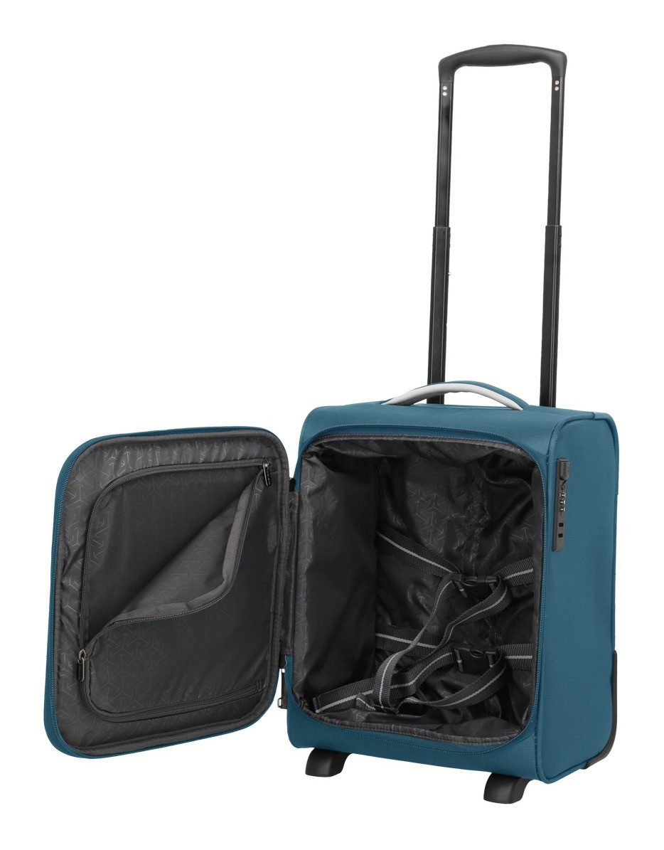 travelite Handgepäck-Trolley JETPACK Wings 2 Cabin Handgepäck Koffer, 2 Rollen, Weichgepäck, passend für Eurowings und viele gängige Airlines