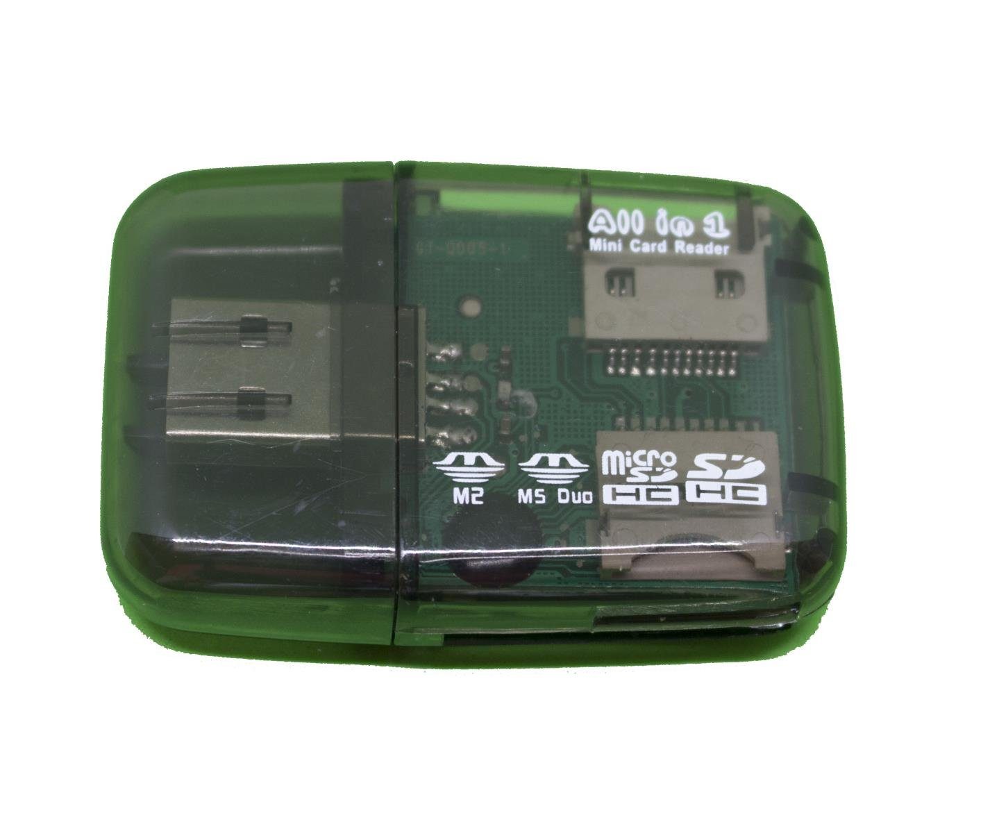 Speicherkartenleser USB Kartenlesegerät 4-in-1 für SD/SDHC, MicroSD/SDHC, ms/m2 und mmc