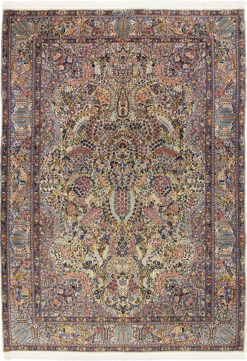 Orientteppich Kerman Rafsanjan Sherkat 204x296 Handgeknüpfter Orientteppich, Nain Trading, rechteckig, Höhe: 12 mm