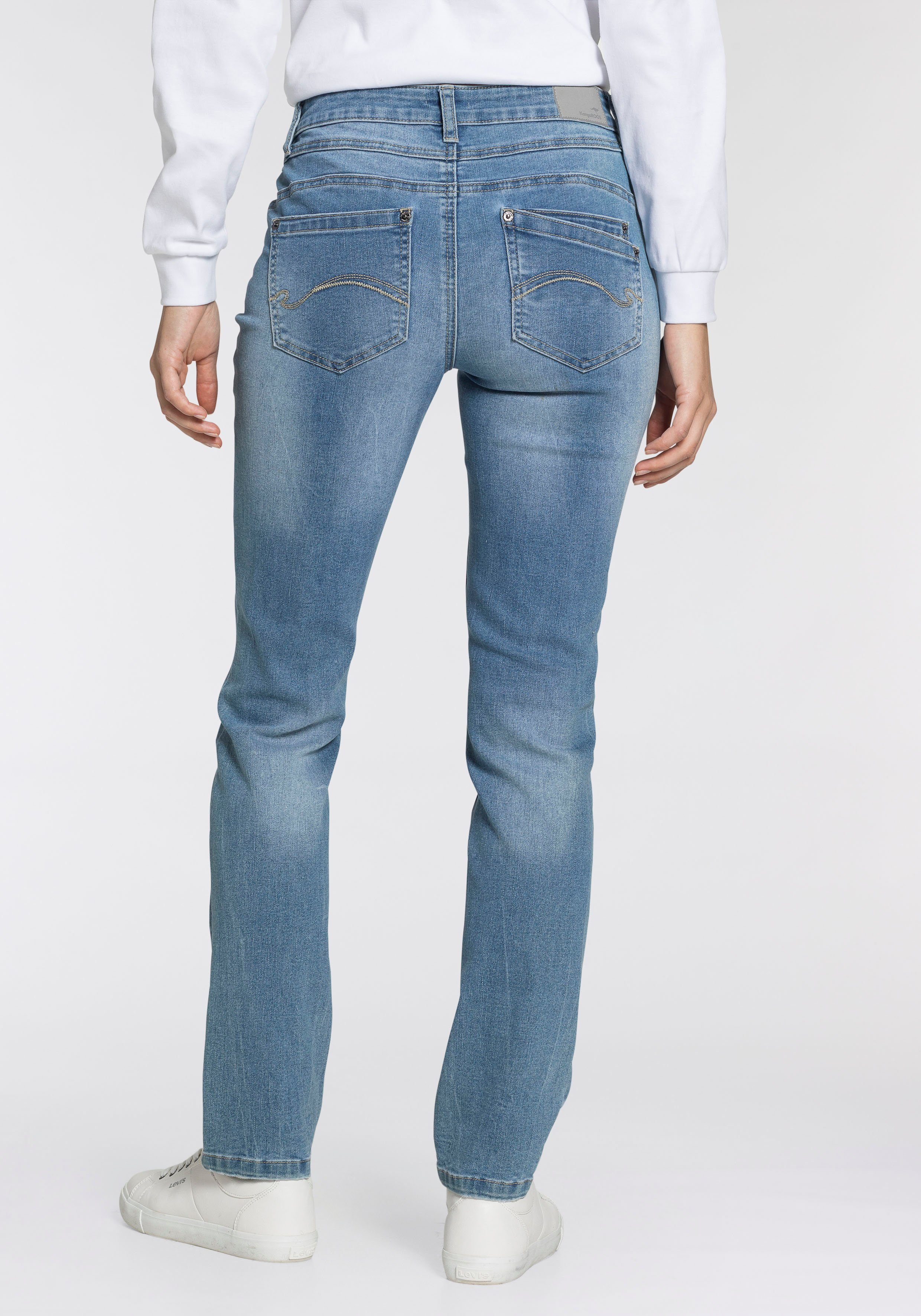 HIGH WAIST RELAX-FIT Relax-fit-Jeans light-blue-used KangaROOS