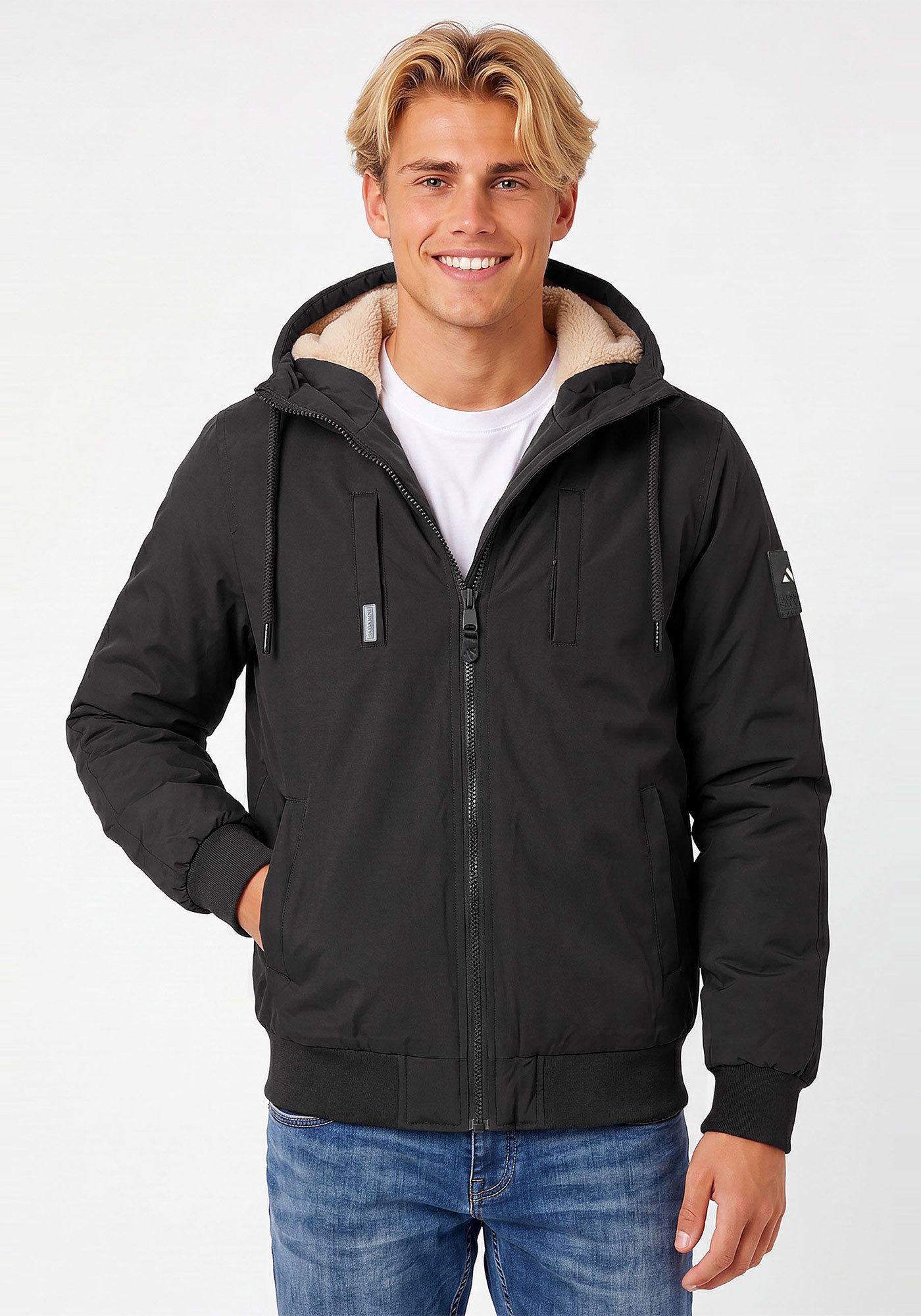 Alessandro Salvarini Winterjacke ASPedro innen mit warmem Teddyfell