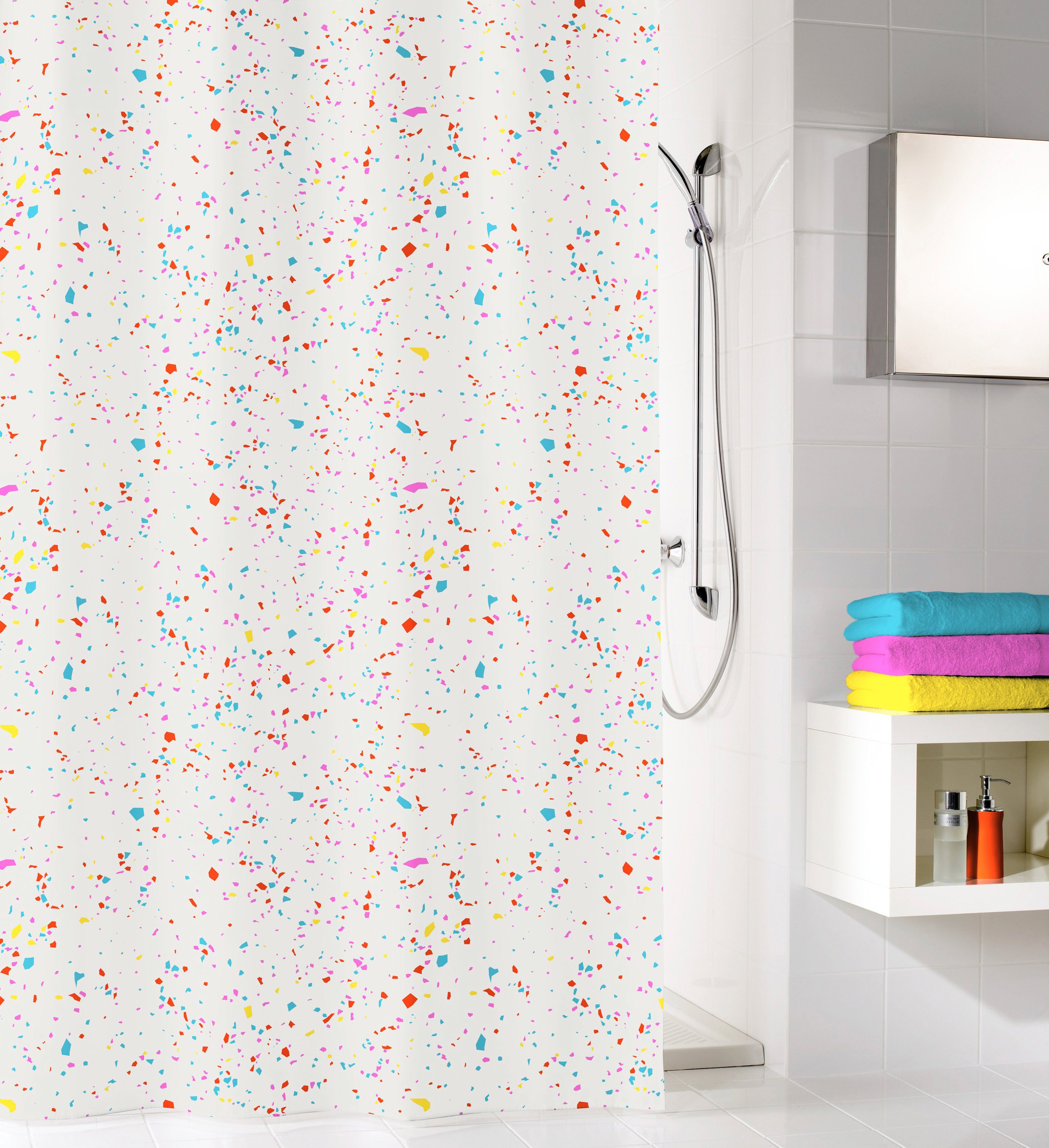 Kleine Wolke Duschvorhang Confetti Breite 180 cm, Höhe 200 cm günstig online kaufen