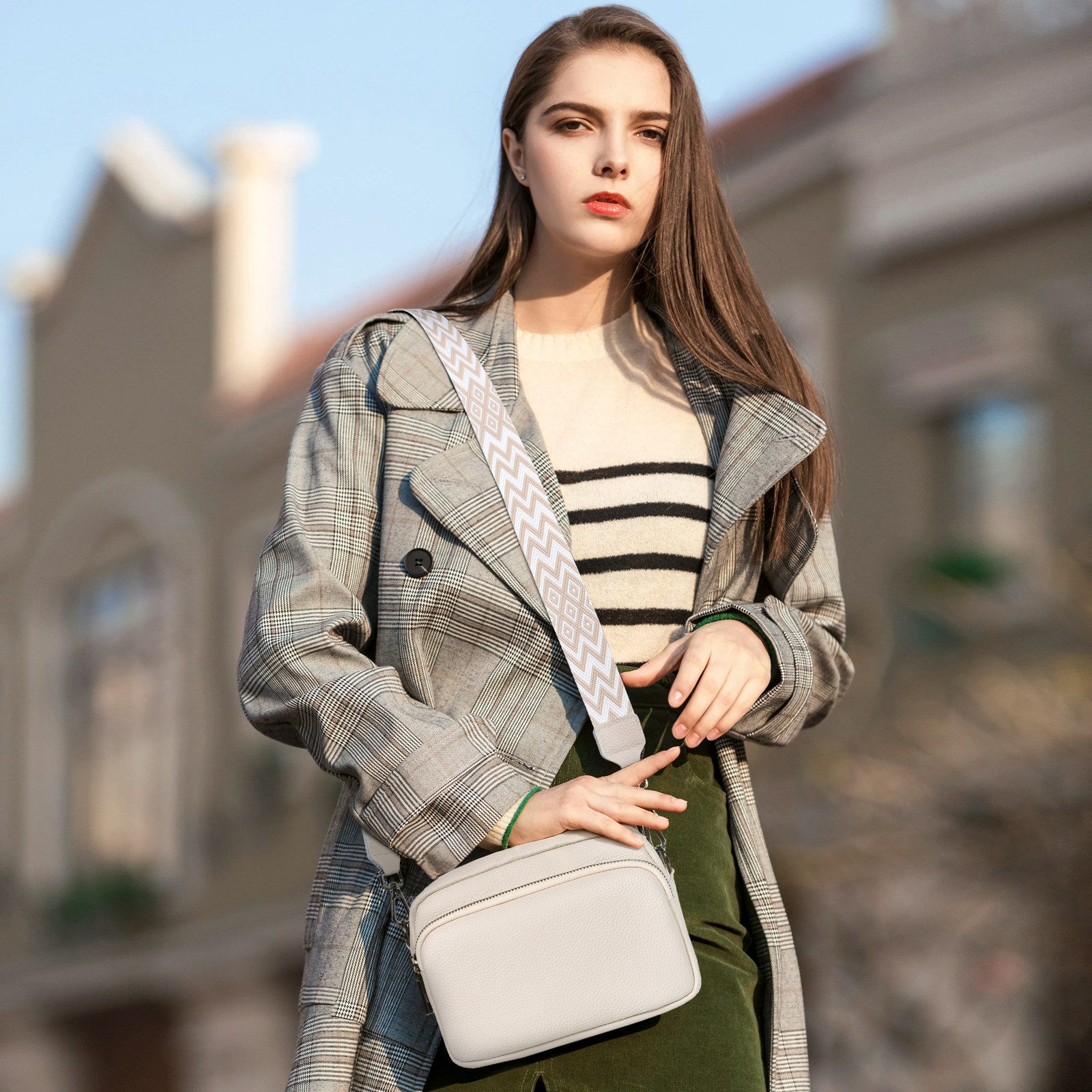 TAN.TOMI Umhängetasche Damen Handy Umhängetasche Echtes Crossbody Bag Damen günstig online kaufen