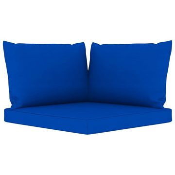 furnicato Garten-Essgruppe 6-tlg. Garten-Lounge-Set mit Blauen Kissen