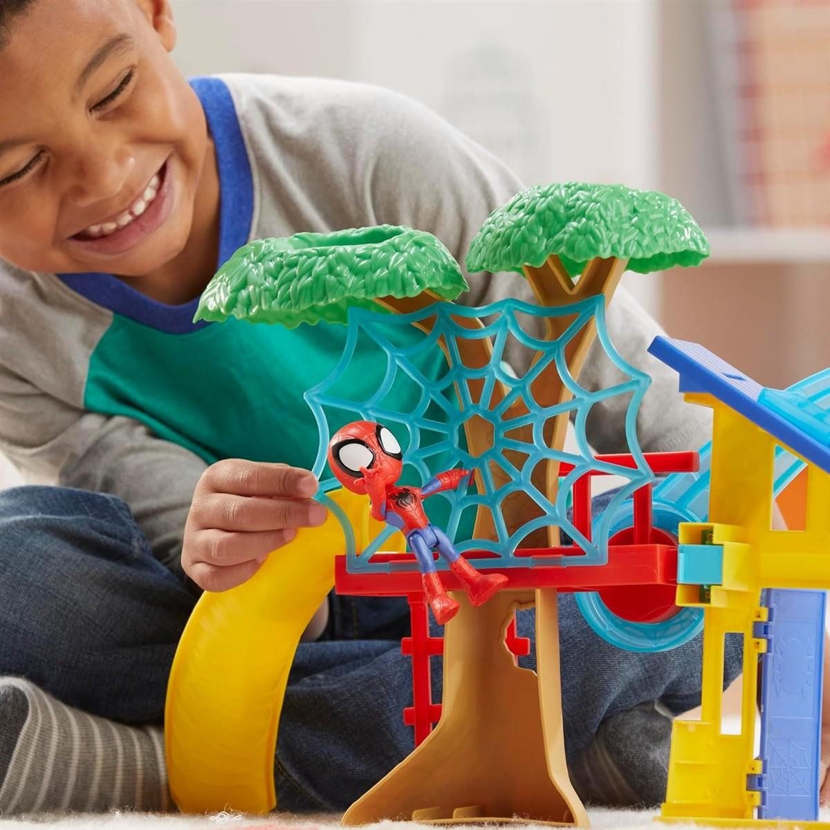 Hasbro Sammelfigur Marvel Spidey und Seine Super-Freunde Spielplatz Spielset Action-Figur – Bild 5 von 5