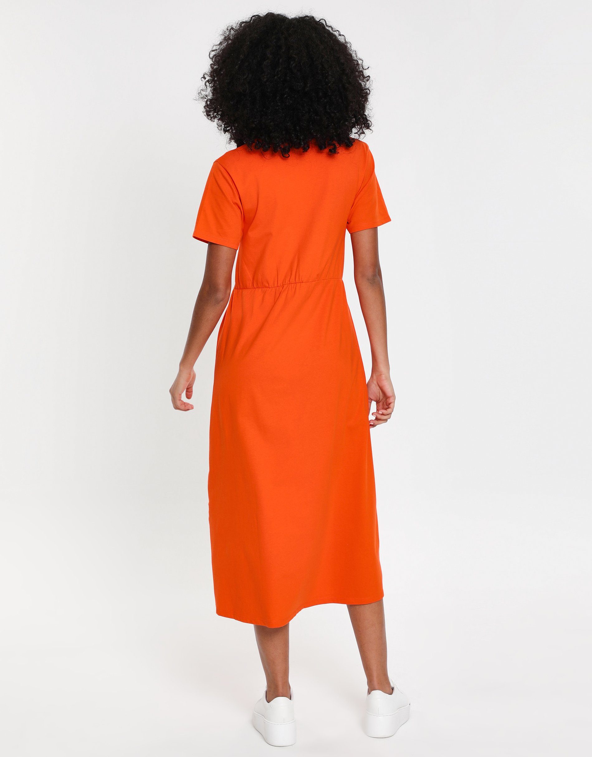 Danni W/Pockets Sommerkleid Dress Orange Midi Smock Threadbare THB