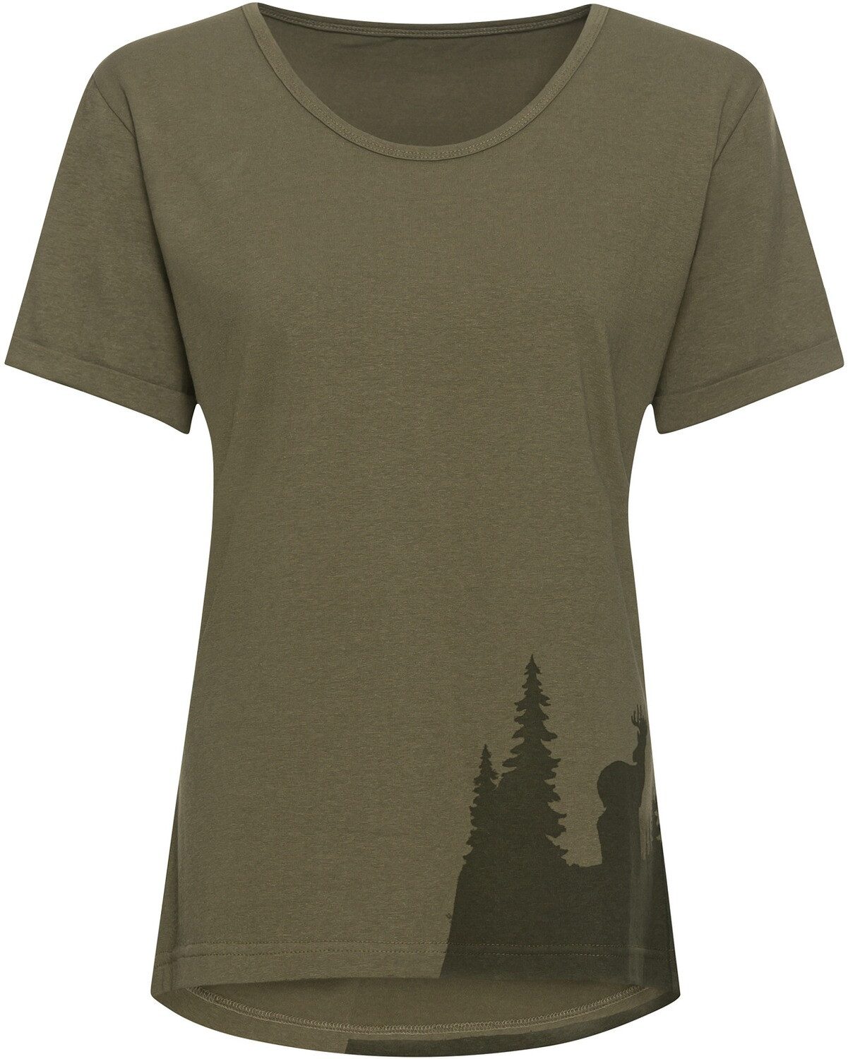 Parforce Essential T-Shirt Damen T-Shirt Rotwild Silhouette