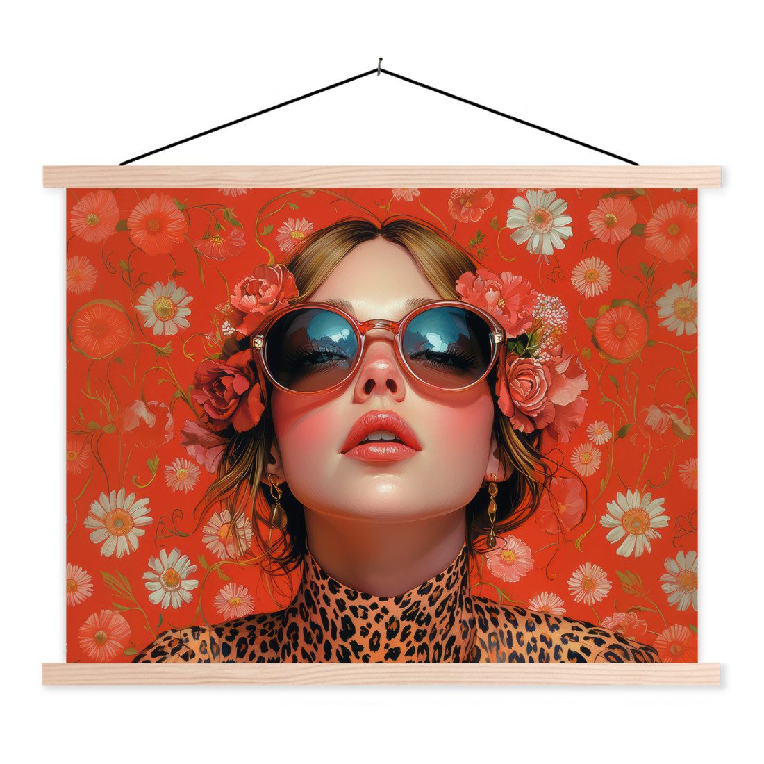 MuchoWow Poster Frau - Bunt - günstig online kaufen