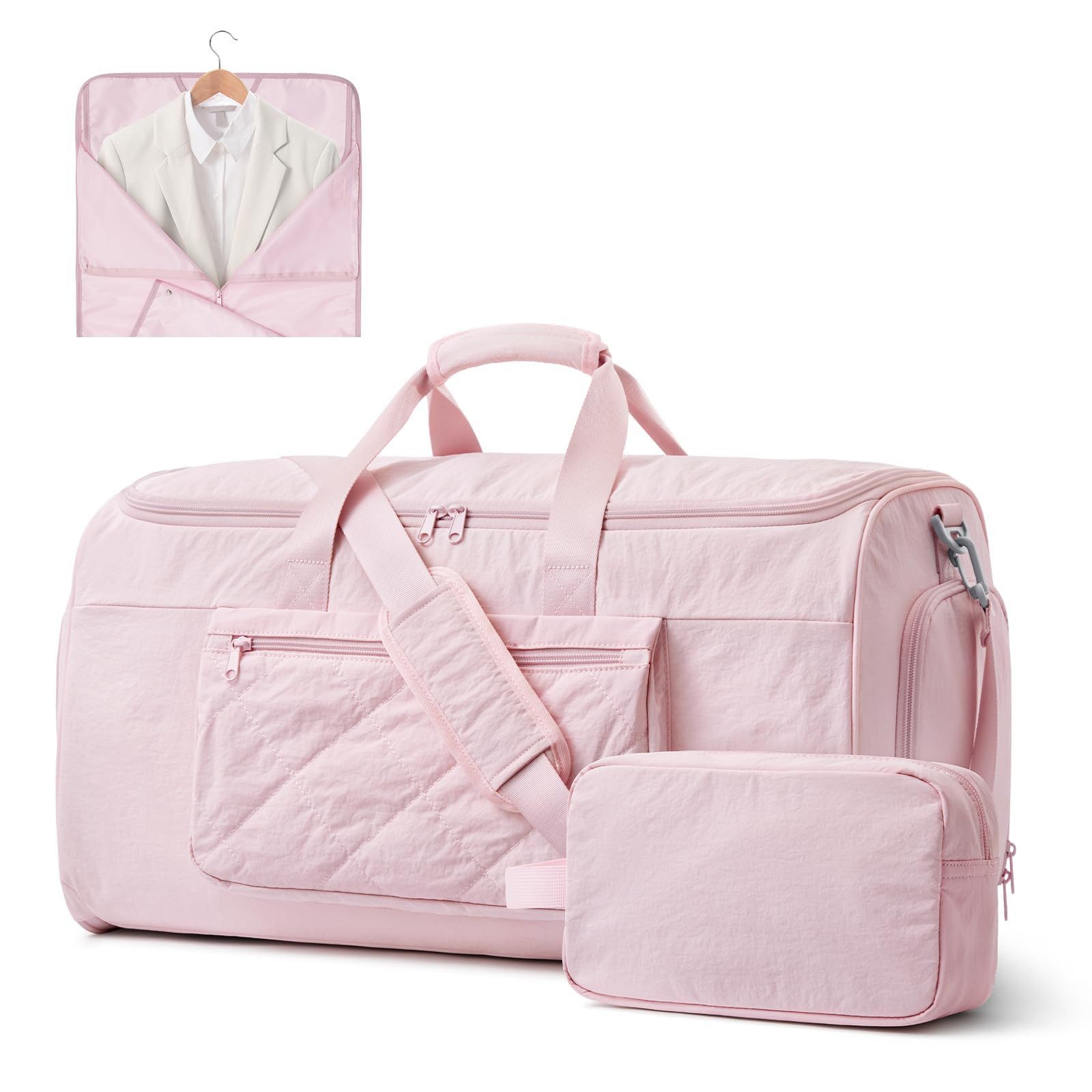 S-ZONE Reisetasche S-ZONE Kleidersäcke Reisetasche Weekender Tragetasche Handgepäck, Freizeittasche 2-in-1-Anzugtaschen Hängekoffer mit Kulturbeutel 50 l