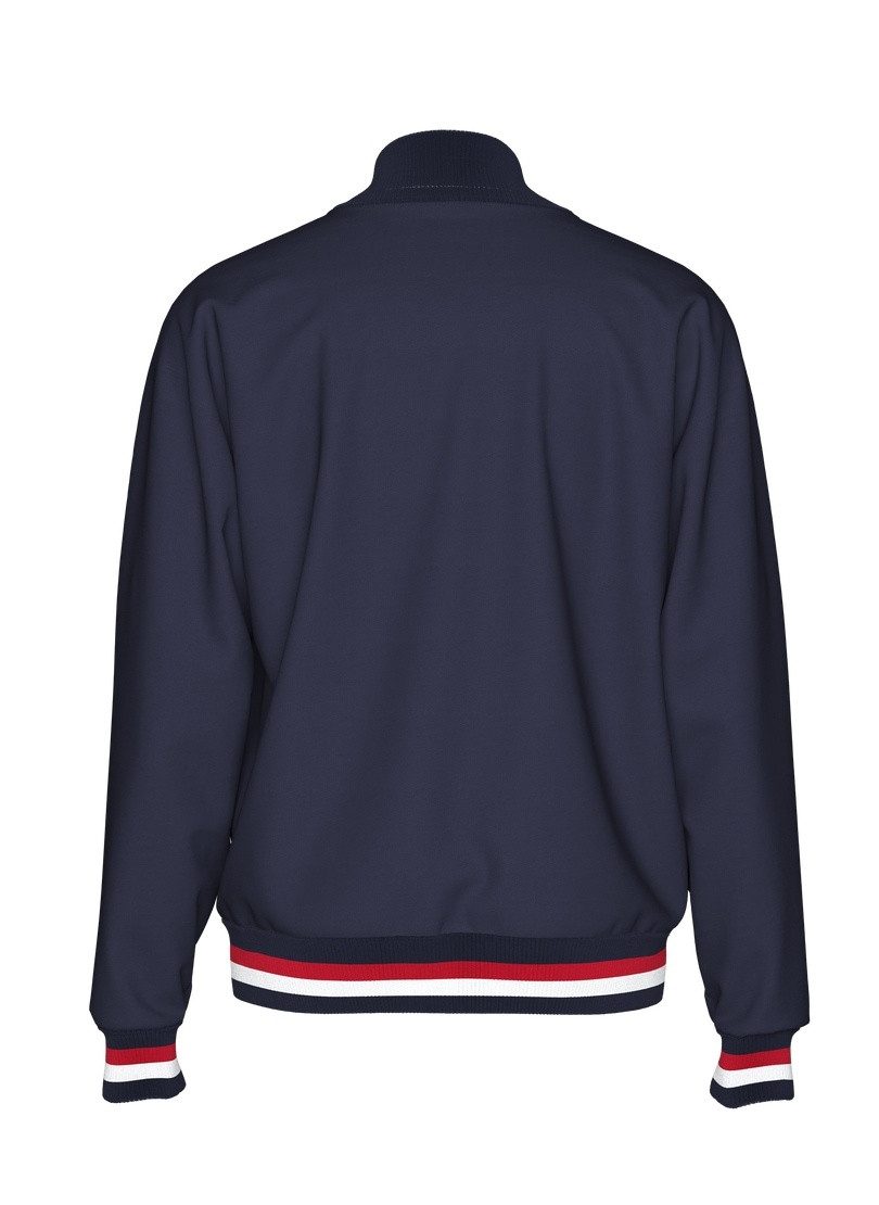Trigema Sweatjacke TRIGEMA Collegejacke mit kontrastfarbigen Elementen (1-tlg) – Bild 4 von 4