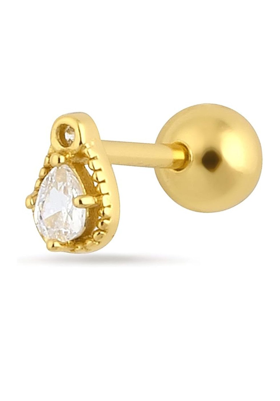 Einzelstück Single-Ohrstecker Ohrpiercing Piercing Alamea 925 günstig online kaufen