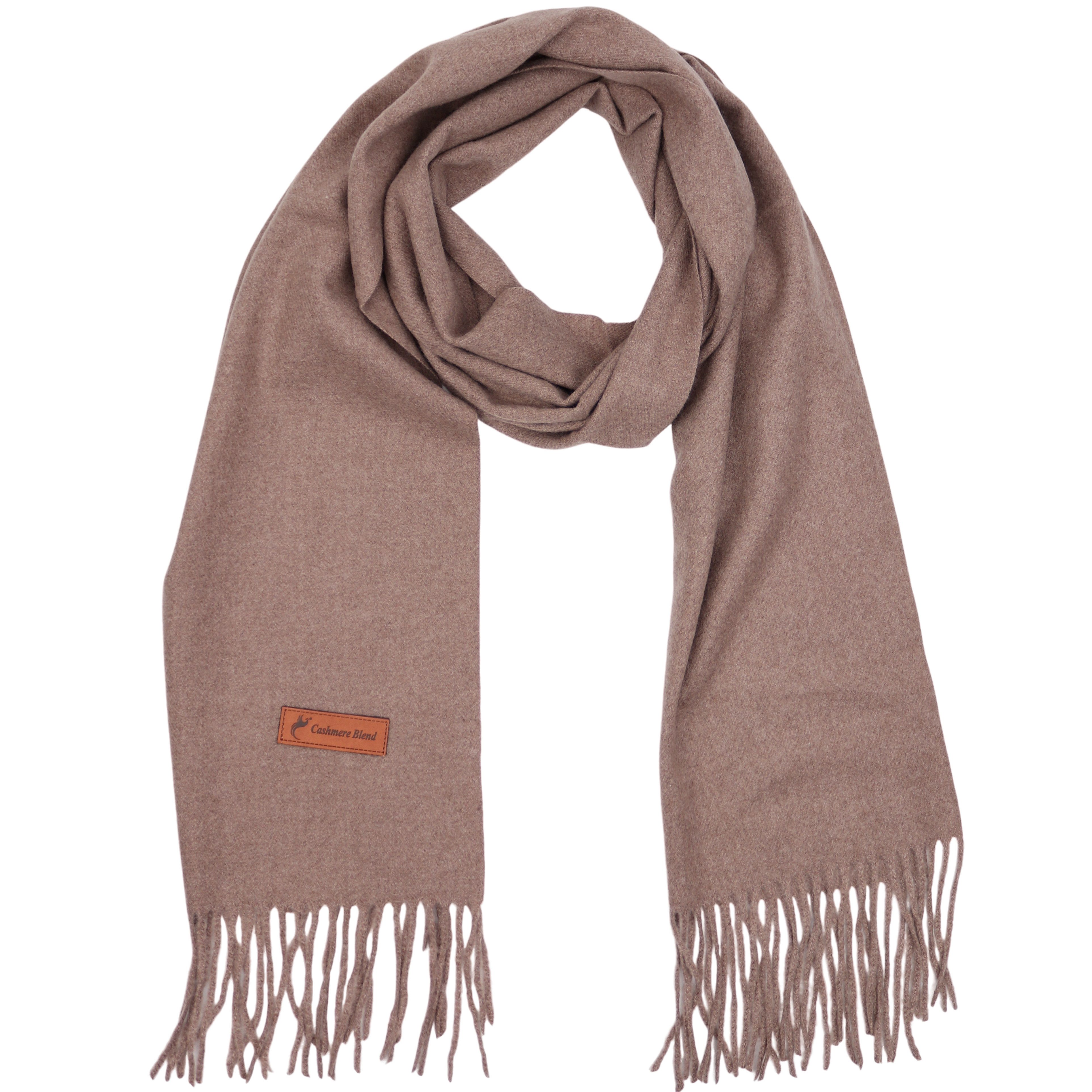 MIRROSI Modeschal Herren Weicher und warmer Schal Unifarbe 32x180cm, (schlichte Uni­farbe; ca. 155 Gramm), Männer Halstuch ideal für Herbst und Winter
