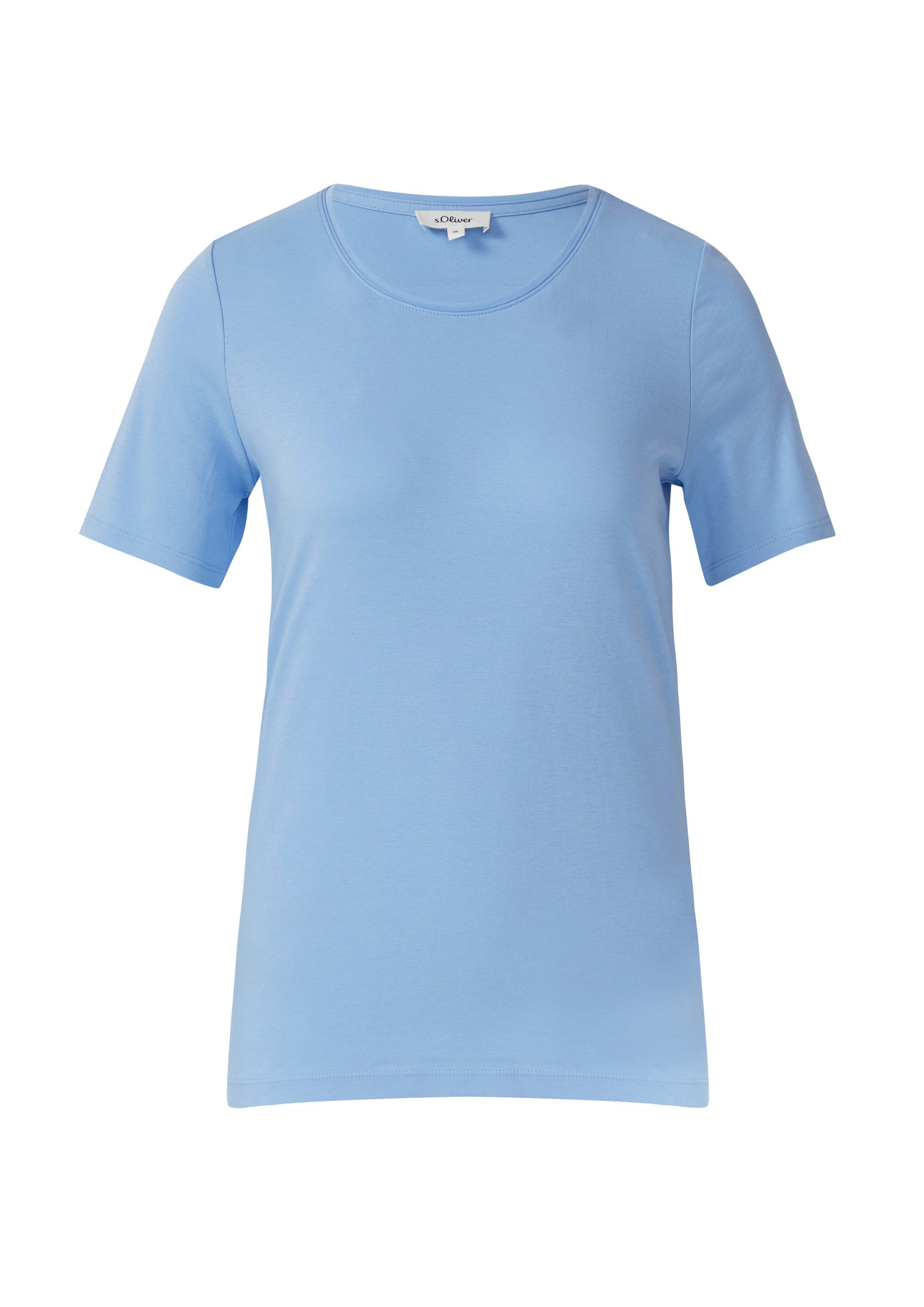 s.Oliver Kurzarmshirt T-Shirt T-Shirt aus Interlockjersey günstig online kaufen