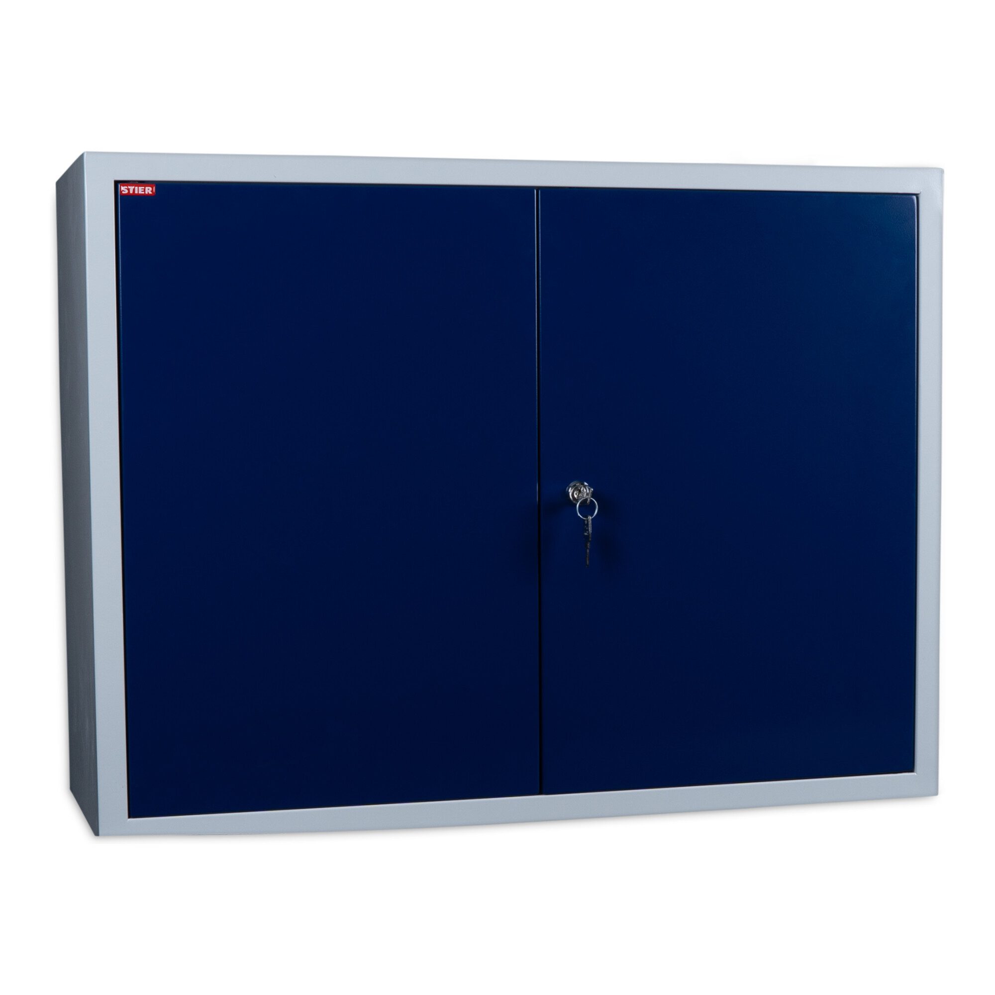 Stier Werkzeugschrank STIER Wandschrank, sichere platzsparende Aufbewahrung, blau