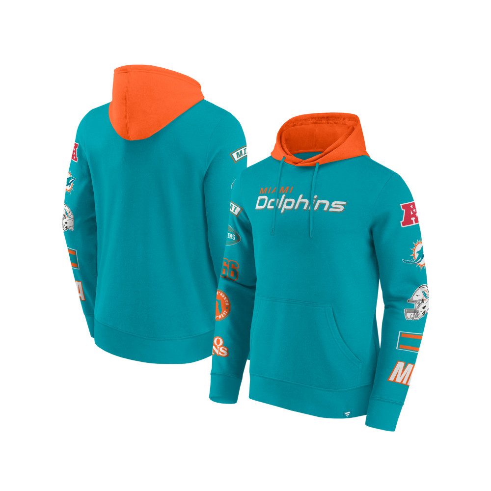Miami Dolphins Hoodie Miami Dolphins Patched Out Fleece Hoodie