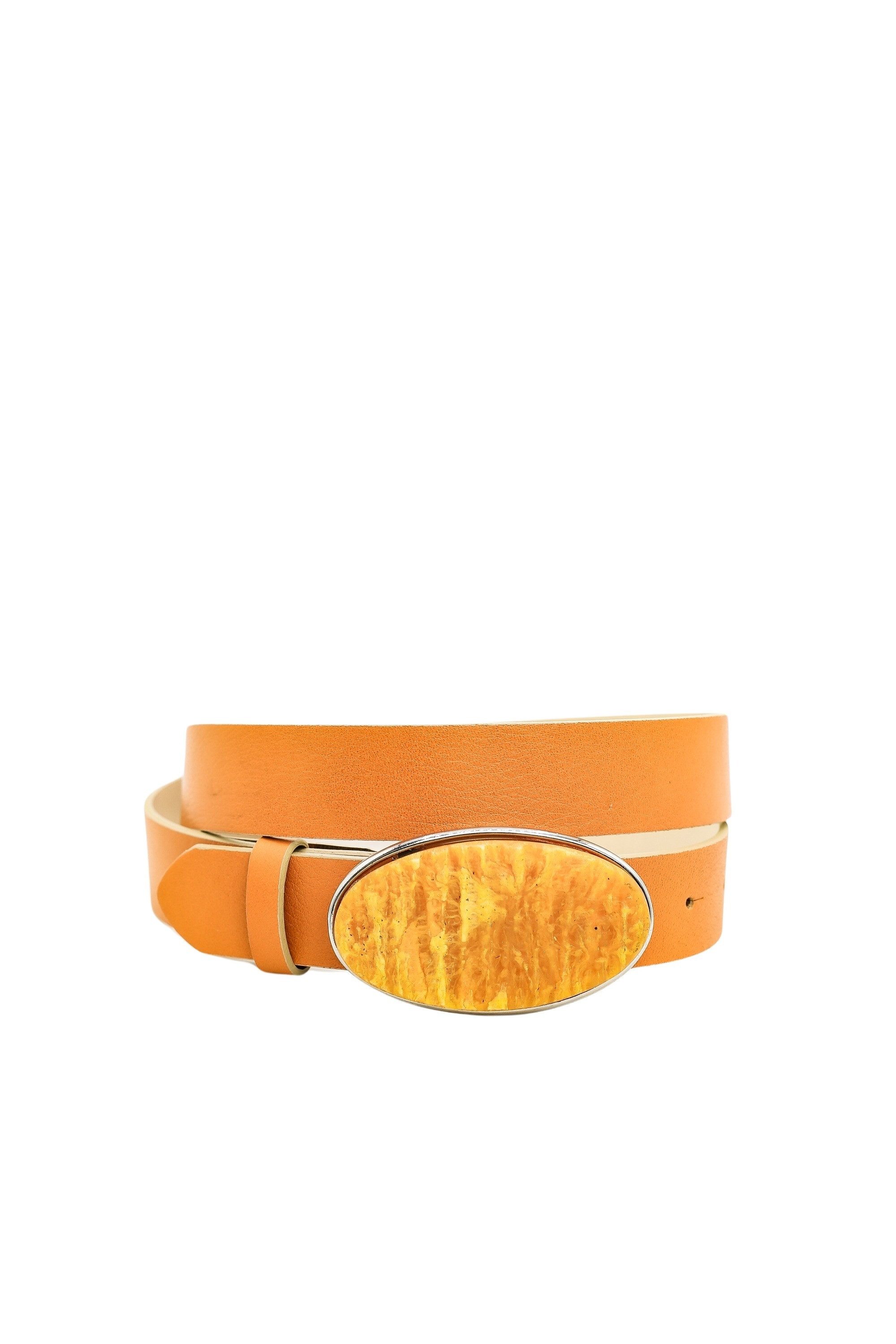 COLLEZIONE ALESSANDRO Ledergürtel Stone 3cm breit, Echt Leder, Made in Italy