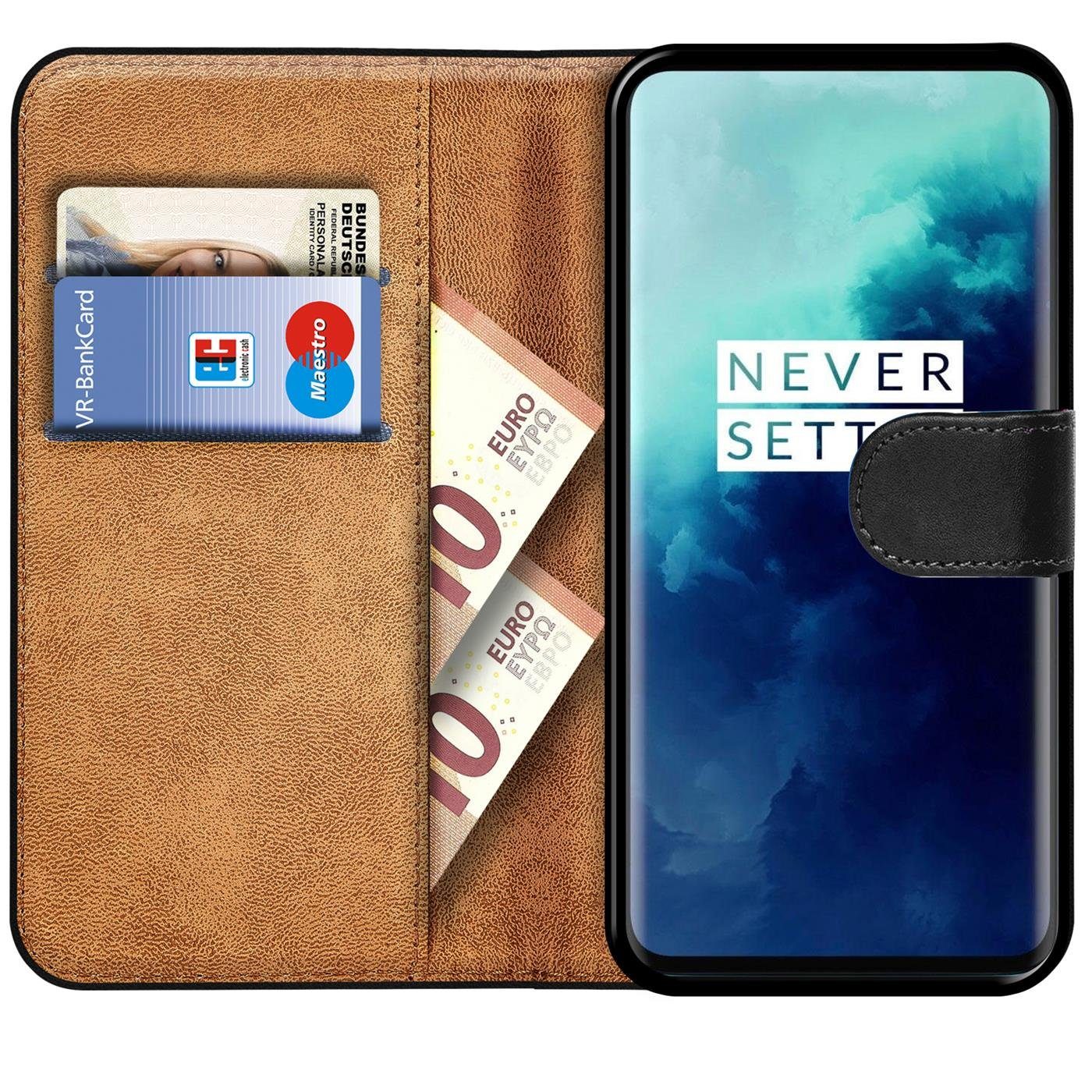 CoolGadget Handyhülle Book Case Handy Tasche für OnePlus 7T Pro 6,67 Zoll, Hülle Klapphülle Flip Cover Etui Schutzhülle stoßfest