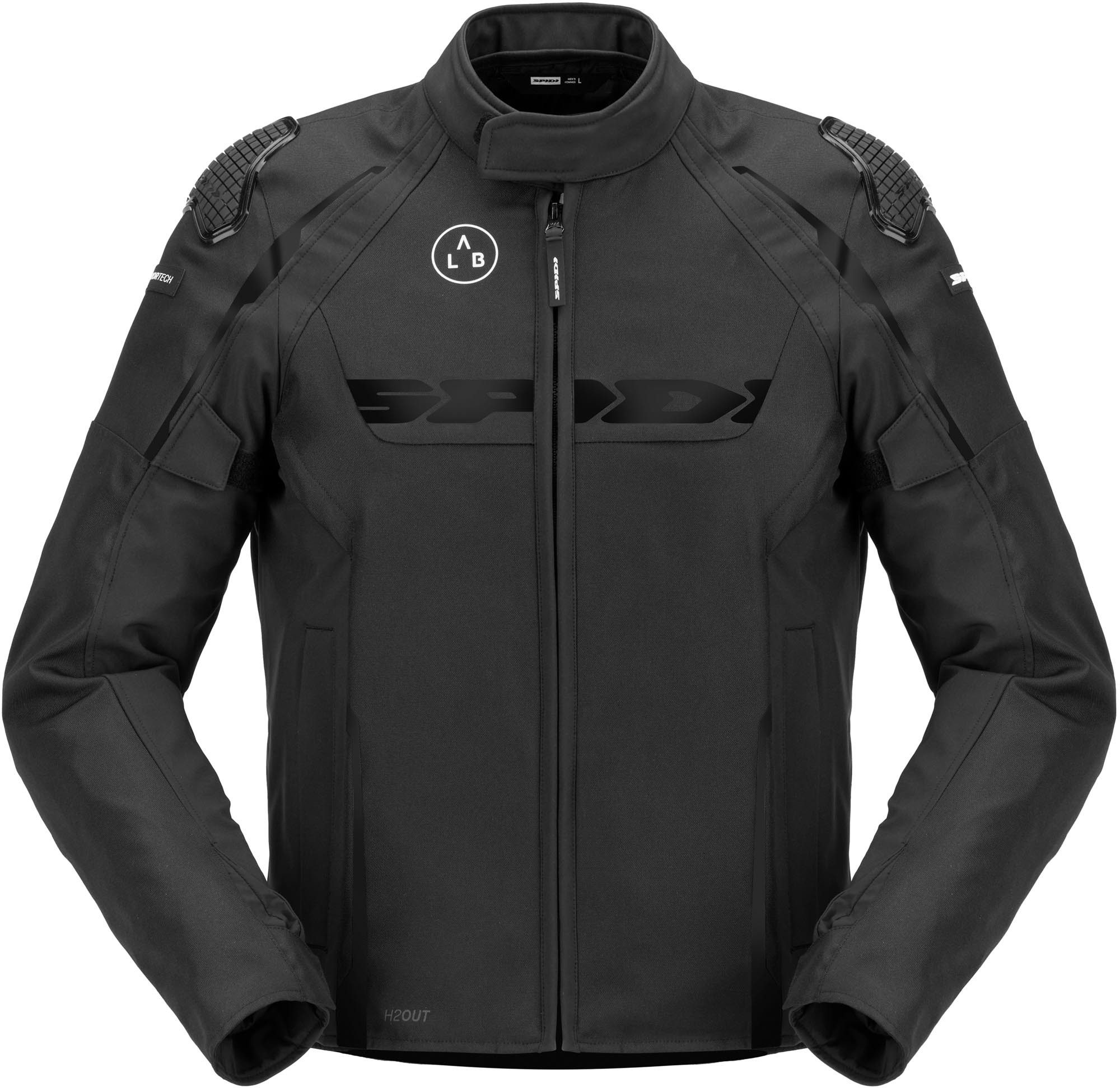 SpiDi Motorradjacke Race Warrior 2 H2OUT wasserdichte Motorrad Textiljacke 2-Lagen-Laminat,Ellenbogenprotektoren enthalten,Schulterprotektor