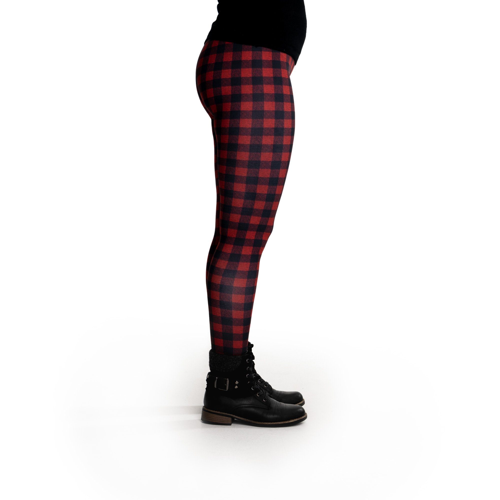 cosey Leggings Business Line Leggings (Einheitsgröße XS-L) Holzfäller Rot günstig online kaufen