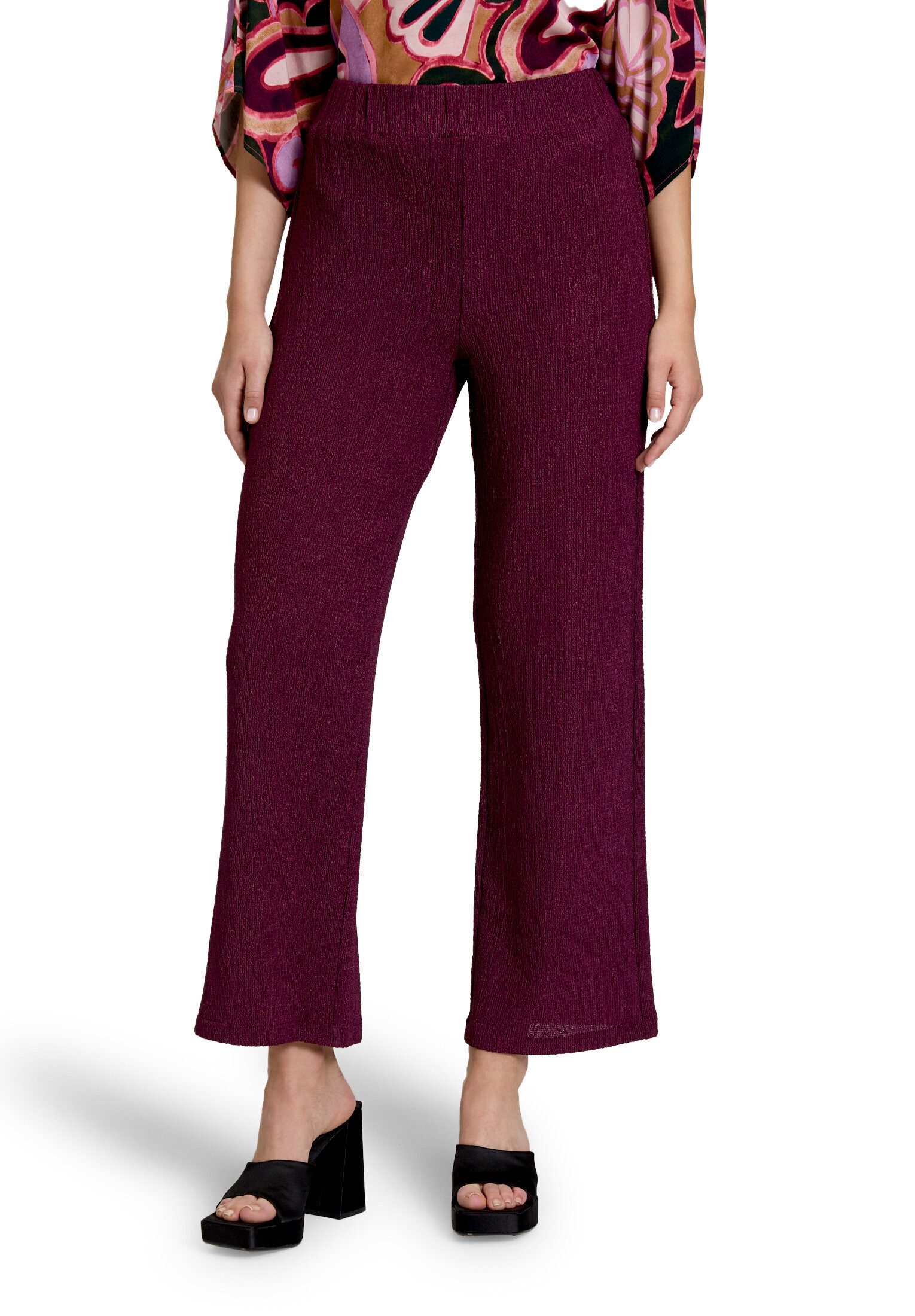Cartoon Stoffhose Damen mit weitem Bein