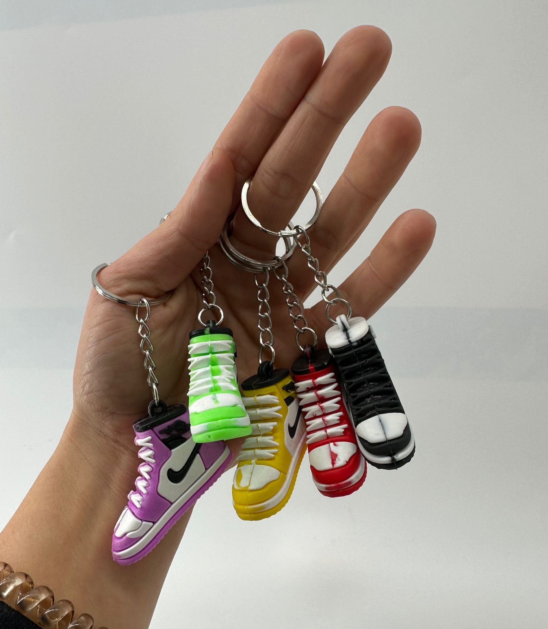 soma Schlüsselanhänger Bagclip Anhänger Kinder Mini Sneaker gelb, Schlüsselanhänger Haustierschlüsselanhänger Geschenk Hund Frau Herren – Bild 5 von 5