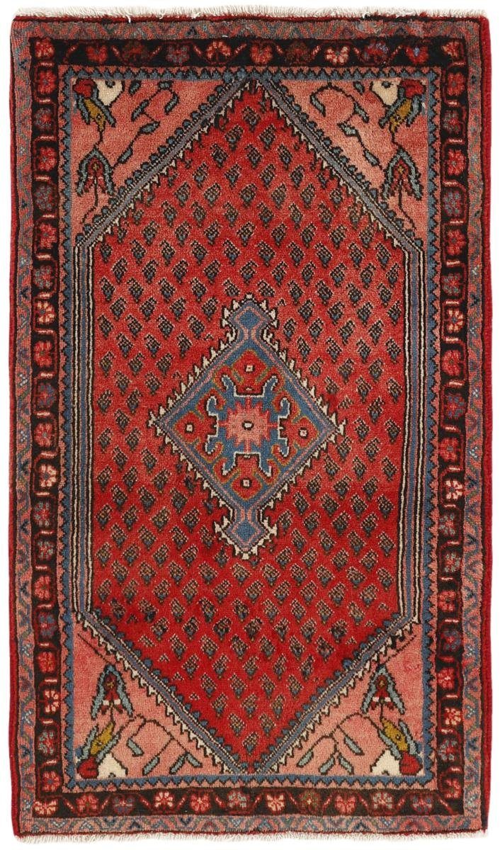 Orientteppich Sarough Boteh mm Perserteppich, Mir Orientteppich 12 rechteckig, Trading, / Handgeknüpfter 57x98 Höhe: Nain