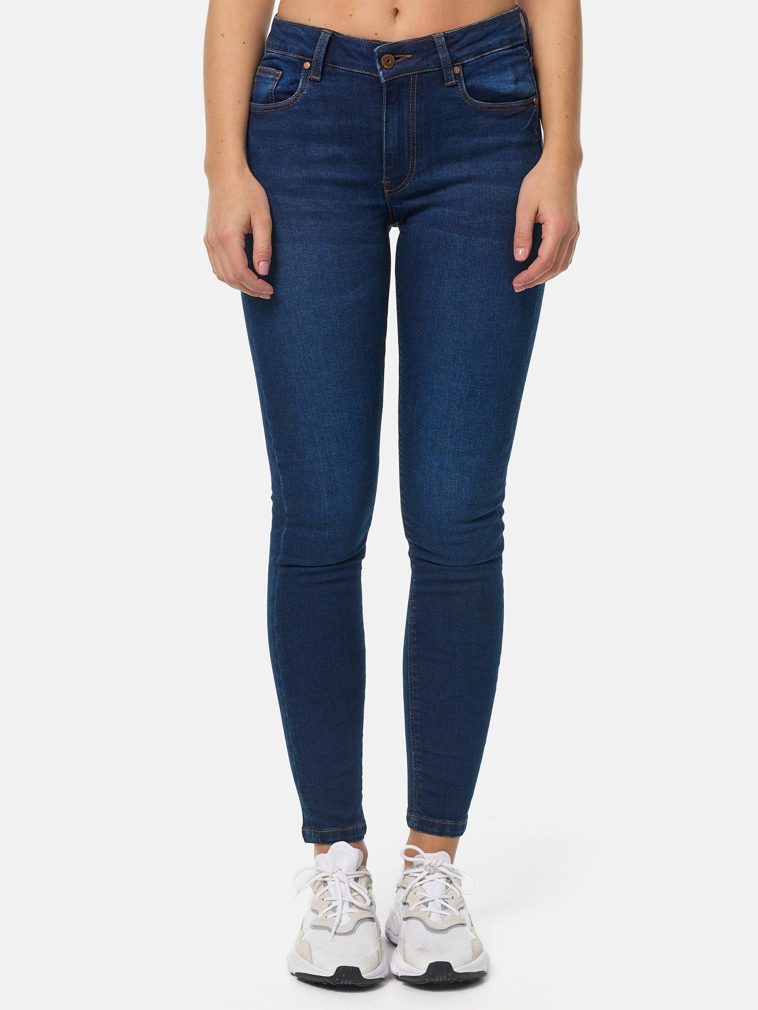 Tazzio Skinny-fit-Jeans F114 Damen Flared Jeanshose günstig online kaufen