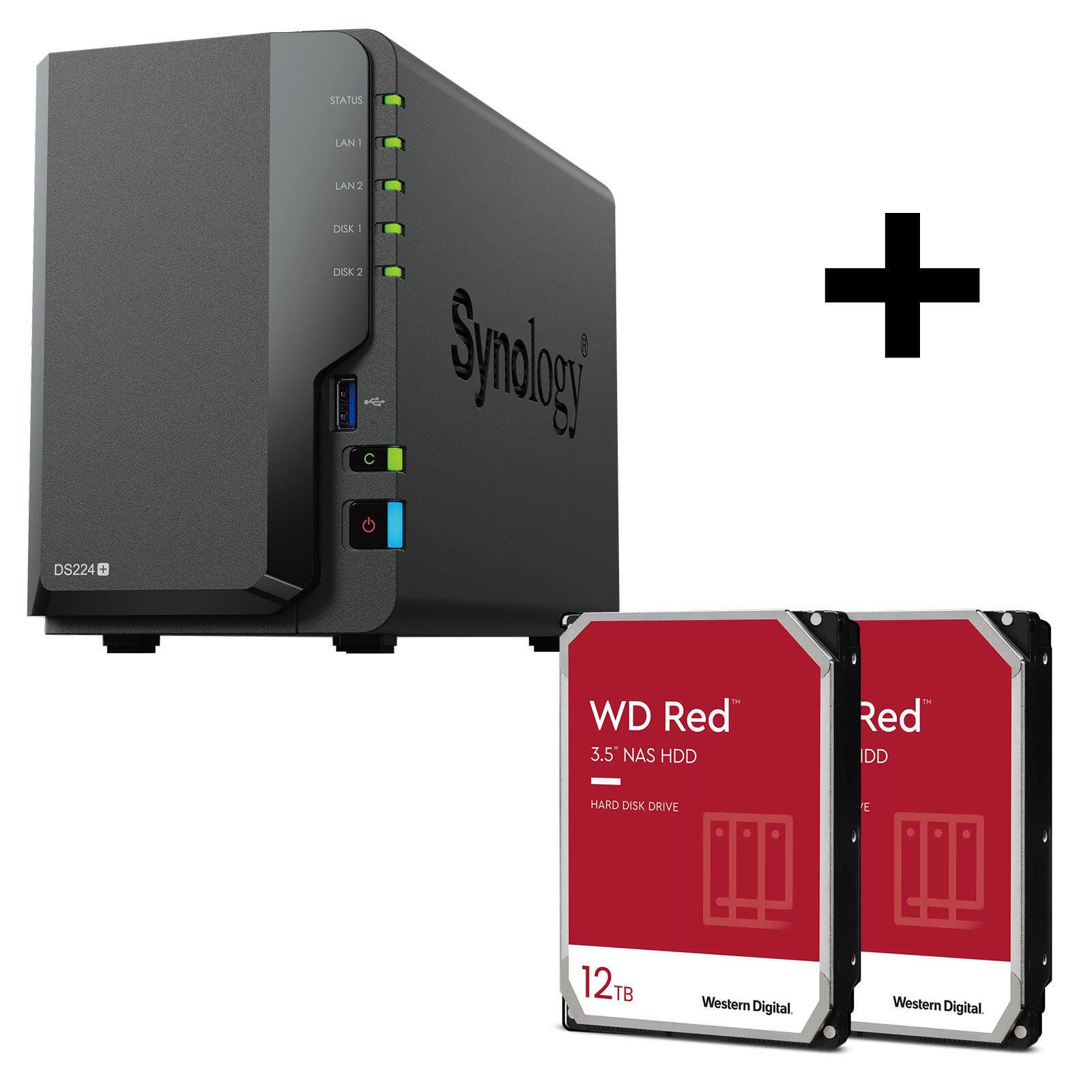 Synology Synology DiskStation DS224+ 2 Einschübe Серверы NAS PC-Arbeitsspeicher