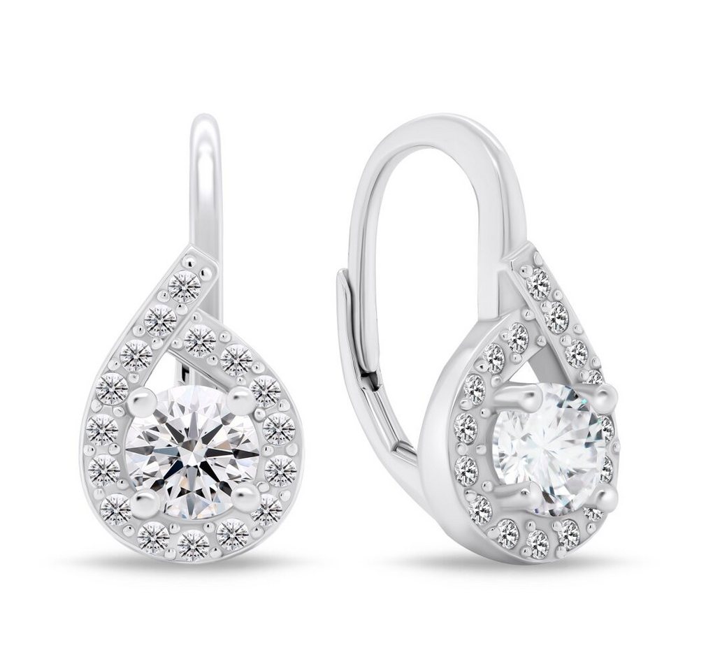 Brilio Silver Ohrring-Set Funkelnde Silberohrringe mit klaren Zirkonen EA756W