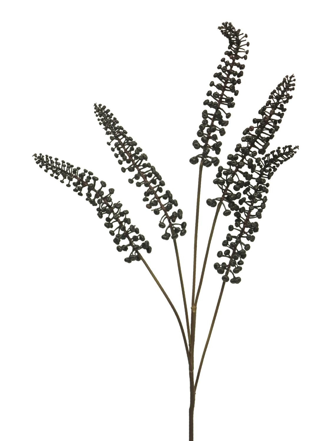 Kunstzweig Deko Zweig Kermesbeere JIAPAN mit Früchten, schwarz, 90 cm Kermesbeere, artplants