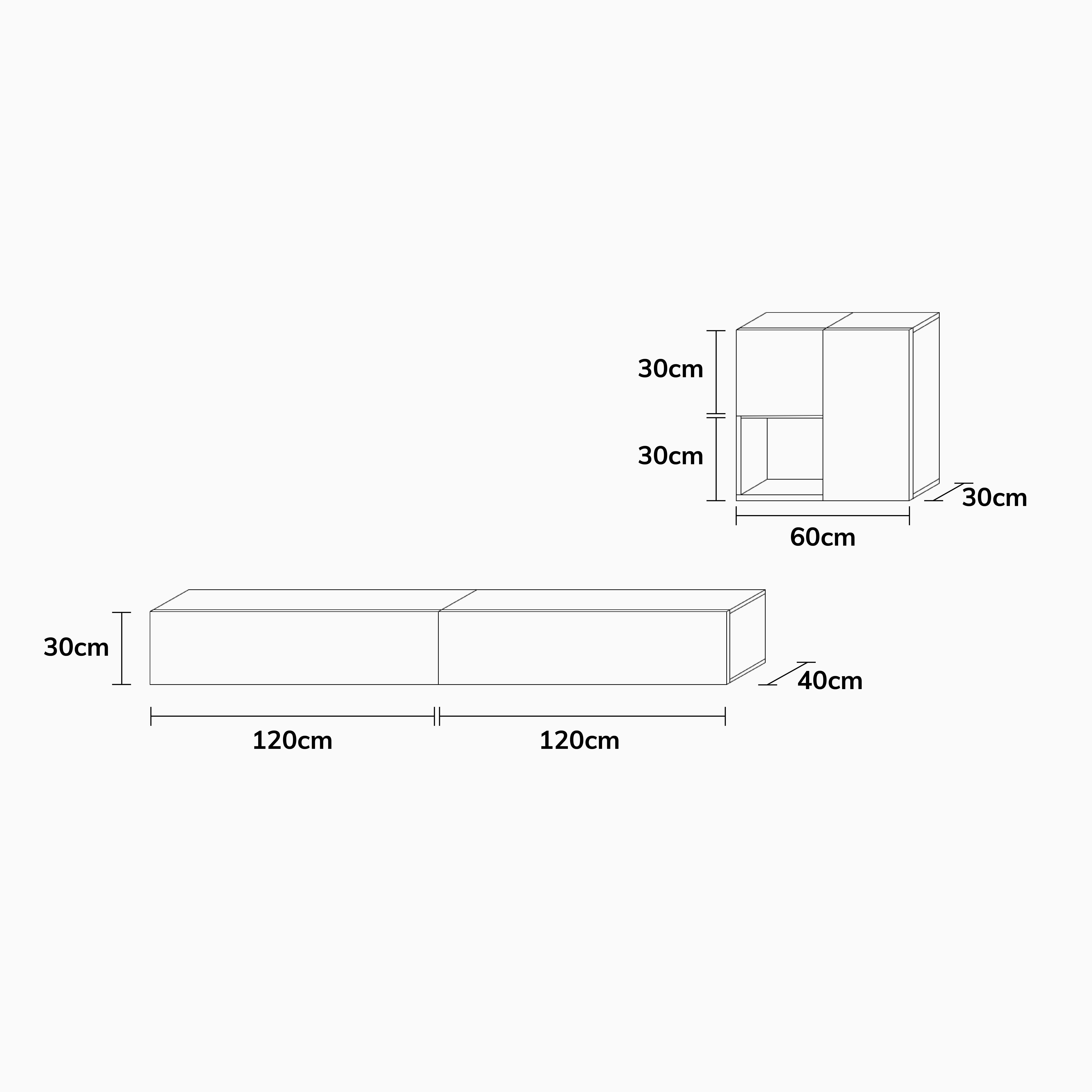 Wuun TV-Board Wuun® Somero Lowboard Tv-Board Wohnwand SW3