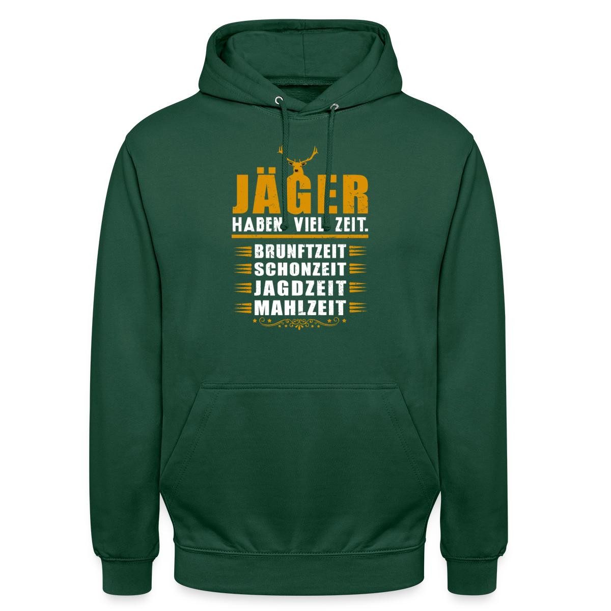 Spreadshirt Hoodie Jäger Haben Viel Zeit, Jagdzeiten Unisex Hoodie (1-tlg)