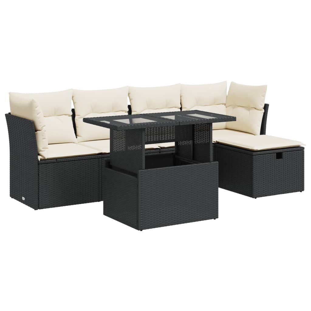 vidaXL Gartenlounge-Set 6-tlg. Garten-Sofagarnitur mit Kissen günstig online kaufen