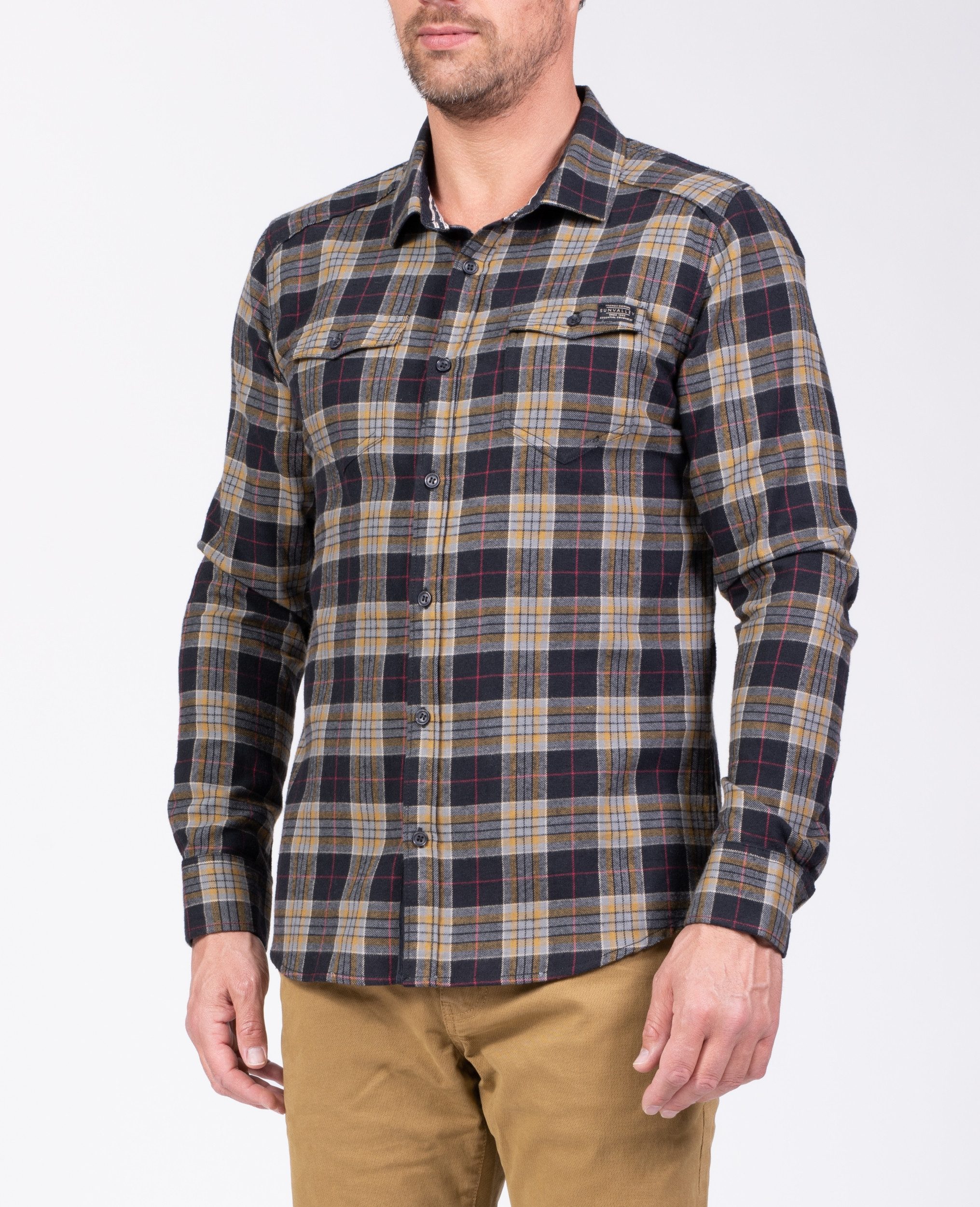 Sun Valley Langarmhemd LS SHIRT NOIR